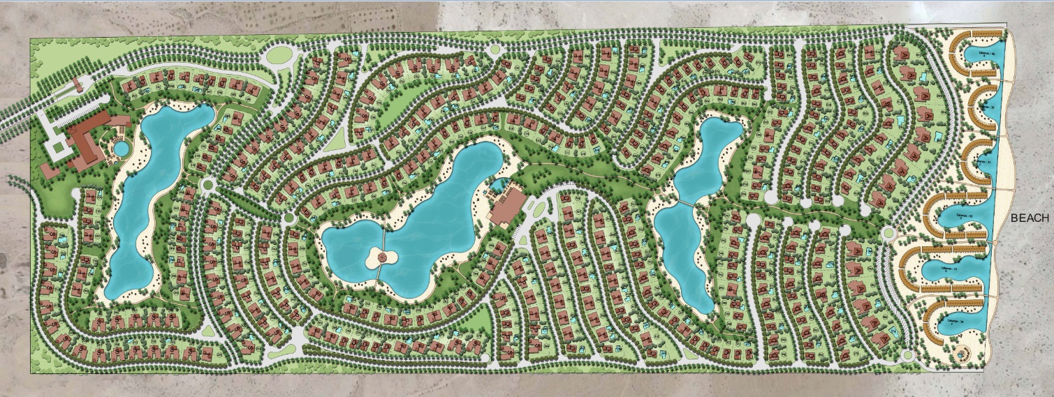 قرية سوان ليك الساحل الشمالى حسن علام - Swan Lake North Coast المخطط العام