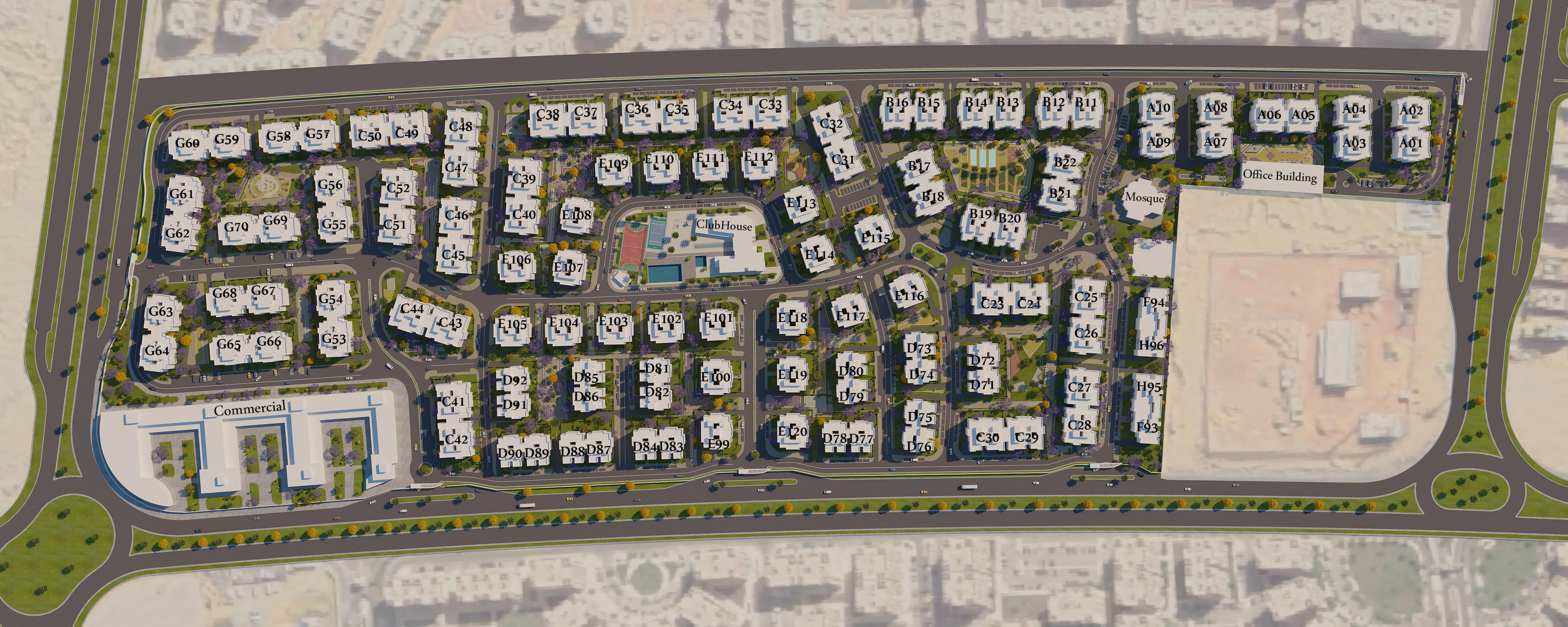 كمبوند جايد التجمع الخامس سيكون العقارية - Jayd New Cairo Compound المخطط العام