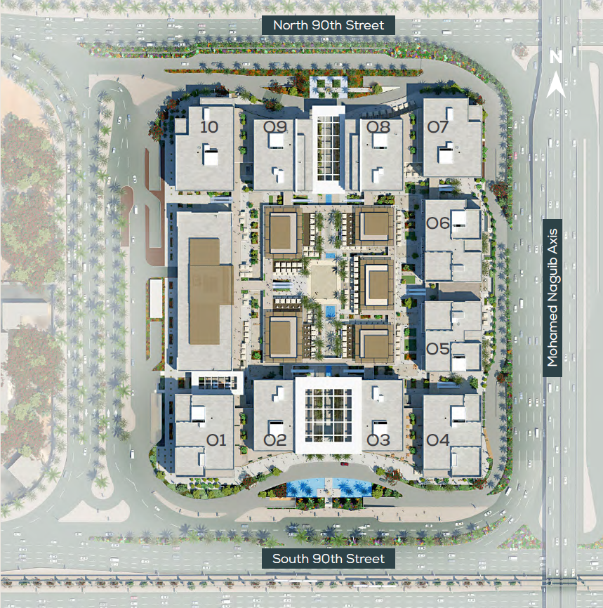Central New Cairo Mall SED Real Estate Master Plan