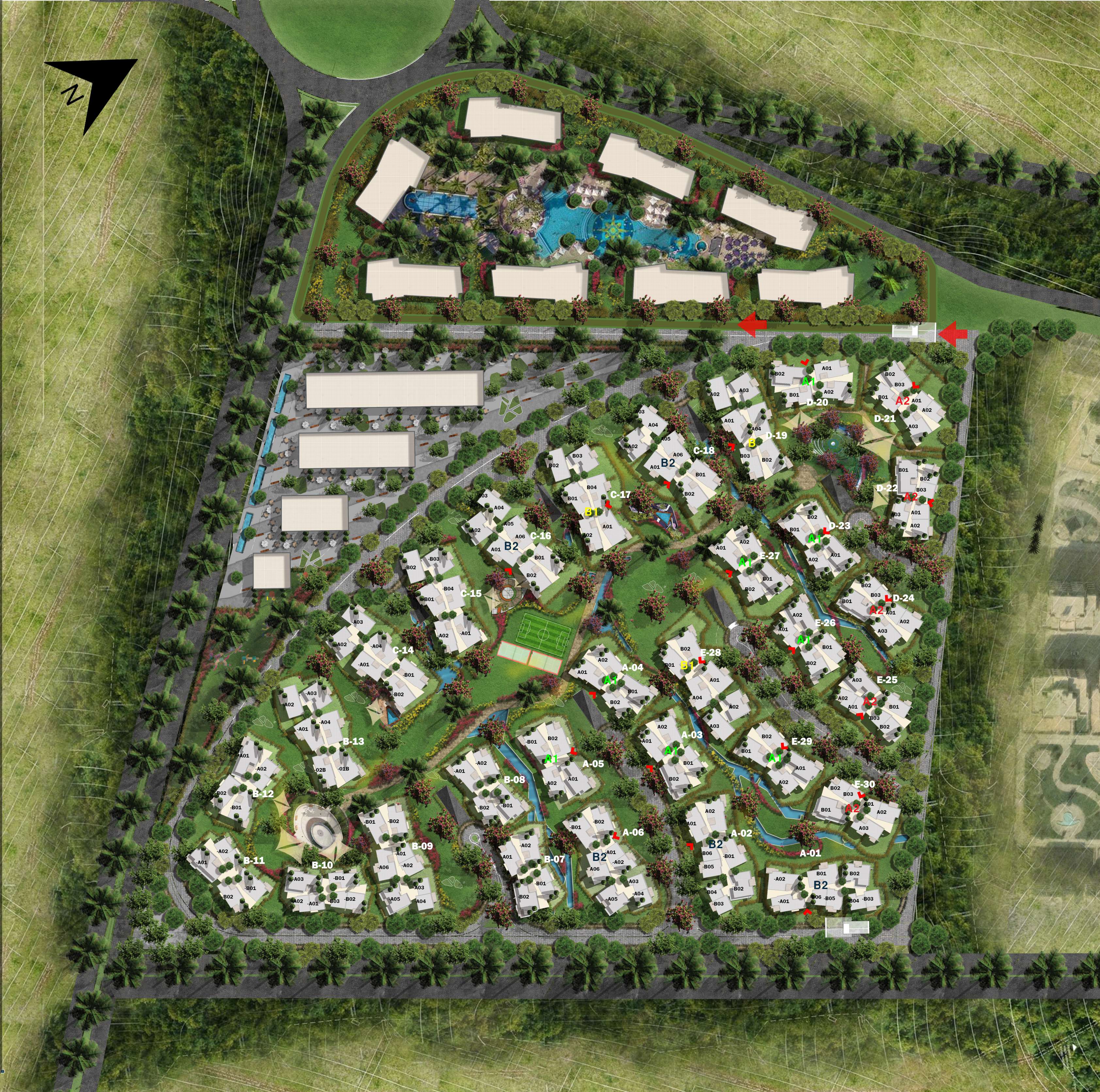 West Leaves October Compound El Attal Holding Master Plan
