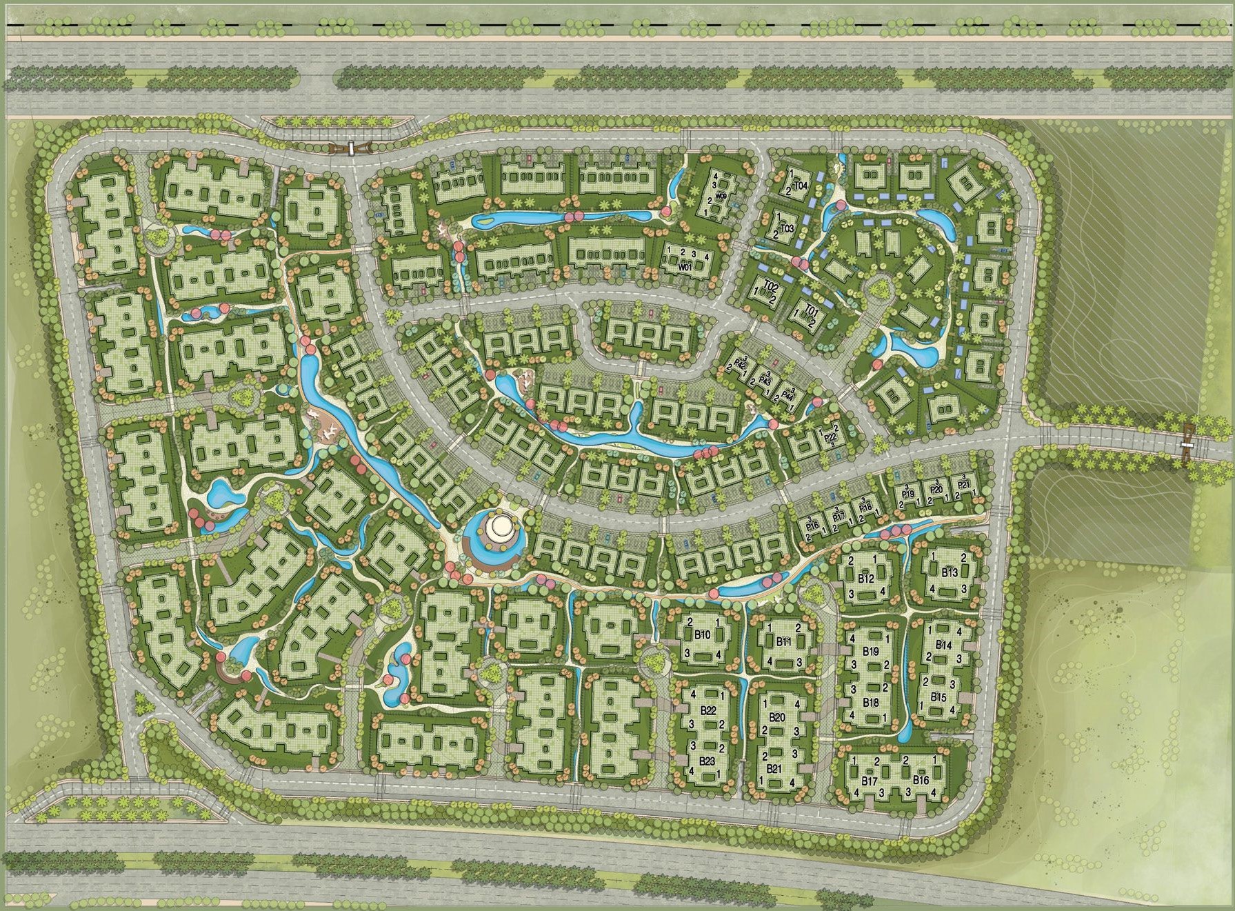 كمبوند روسيل سيتي المستقبل سيتي خالد صبري هولدينج - Rosail City Mostakbal City Compound المخطط العام