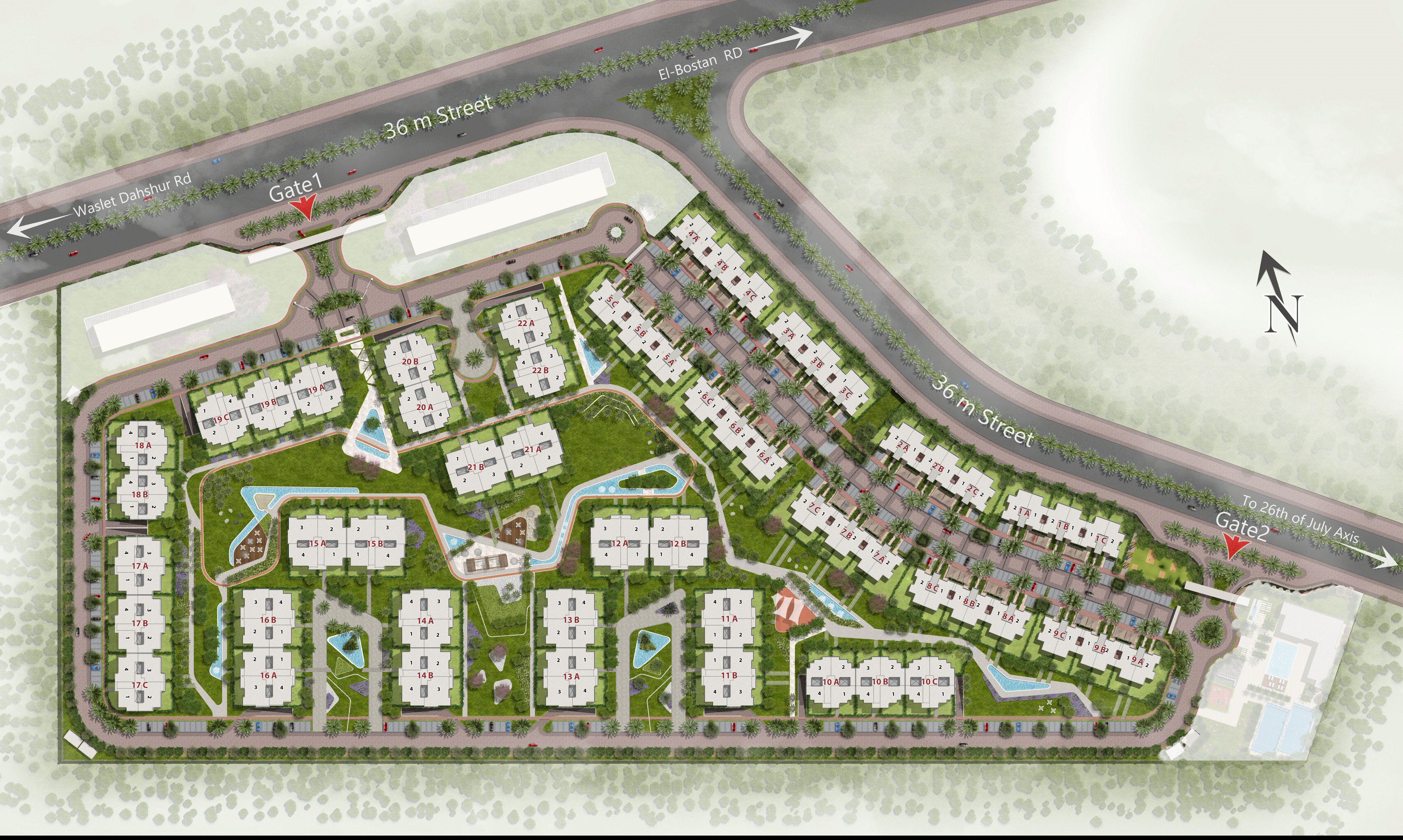 مول في تراس التجمع الخامس فاليو للتطوير العقاري - V Terrace Mall New Cairo المخطط العام