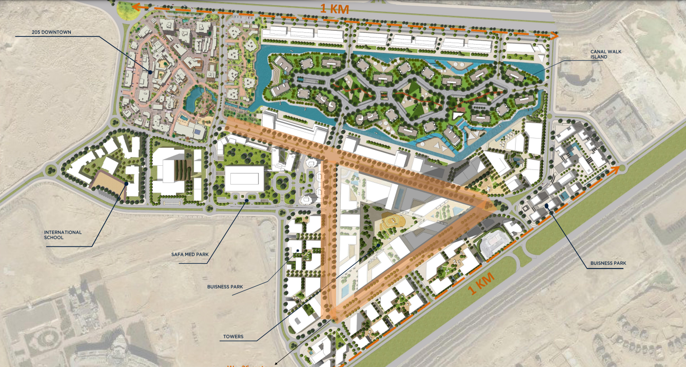 Arkan Palm New Zayed Compound Master Plan