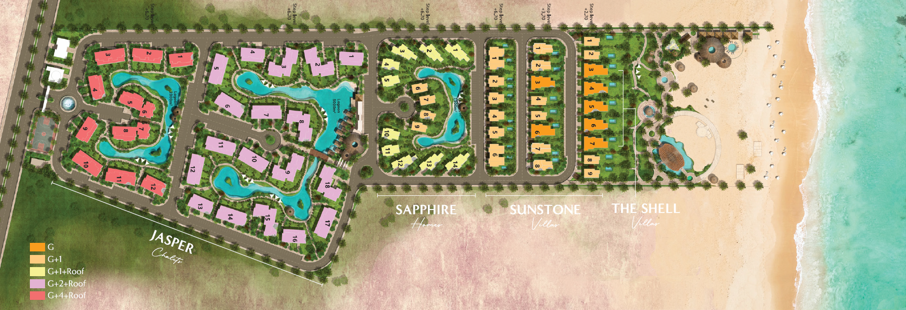 قرية مسايا الساحل الشمالي ايجي جاب للتطوير العقاري - Masaya North Coast Village المخطط العام