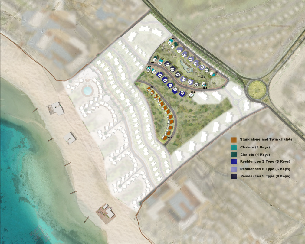 منتجع ارينا بلانكا الغردقة العز للتطوير العقاري - Arena Blanca Hurghada Resort المخطط العام
