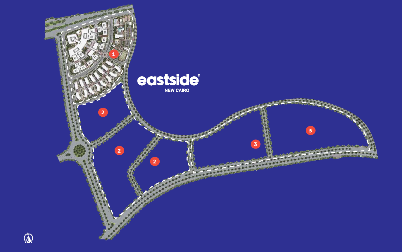 مول ايست سايد القاهرة الجديدة لاند مارك صبور للتطوير العقاري - East Side New Cairo Mall المخطط العام