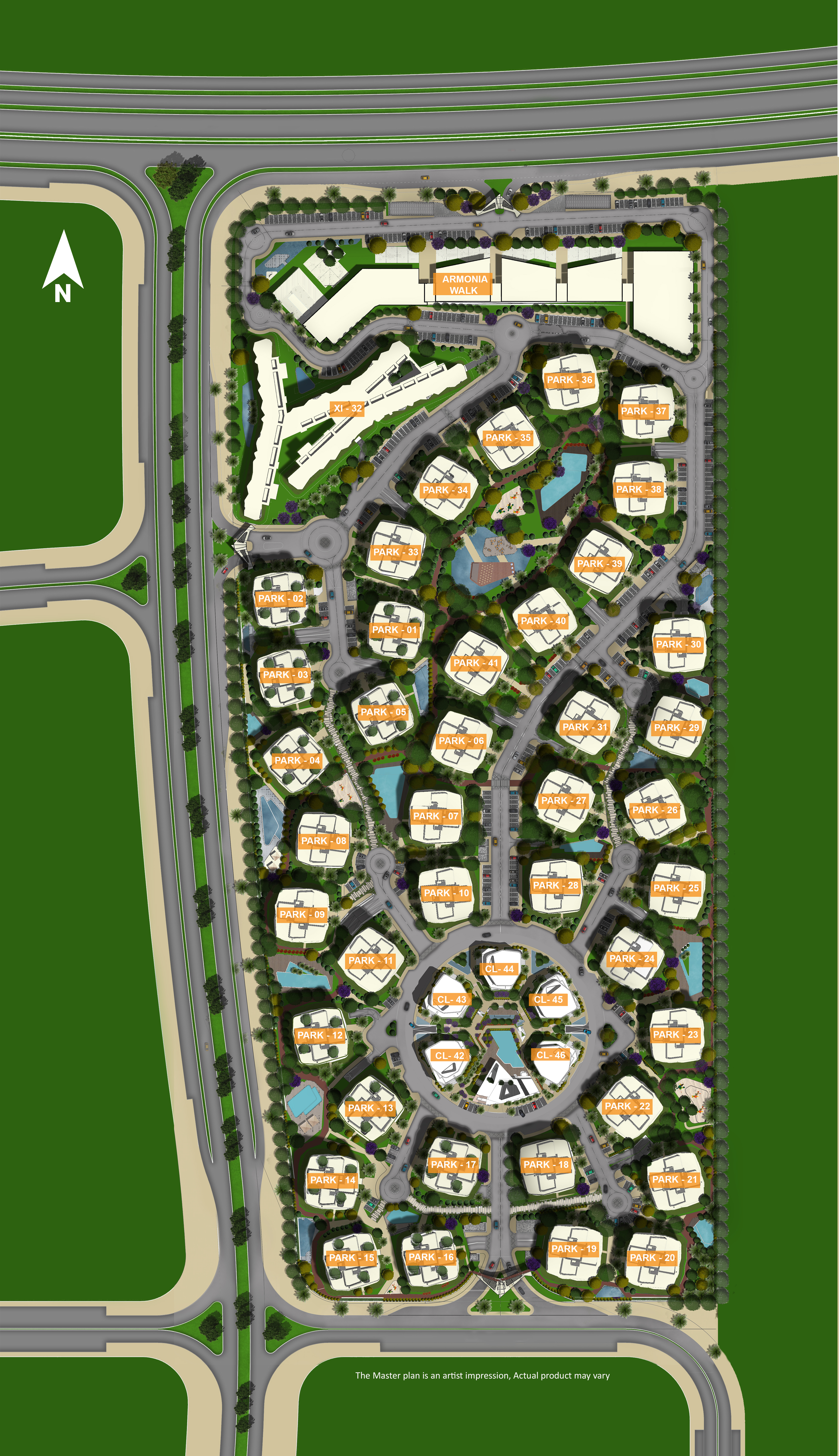 To know more details and information about Armonia Villas New Administrative Capital Master Plan