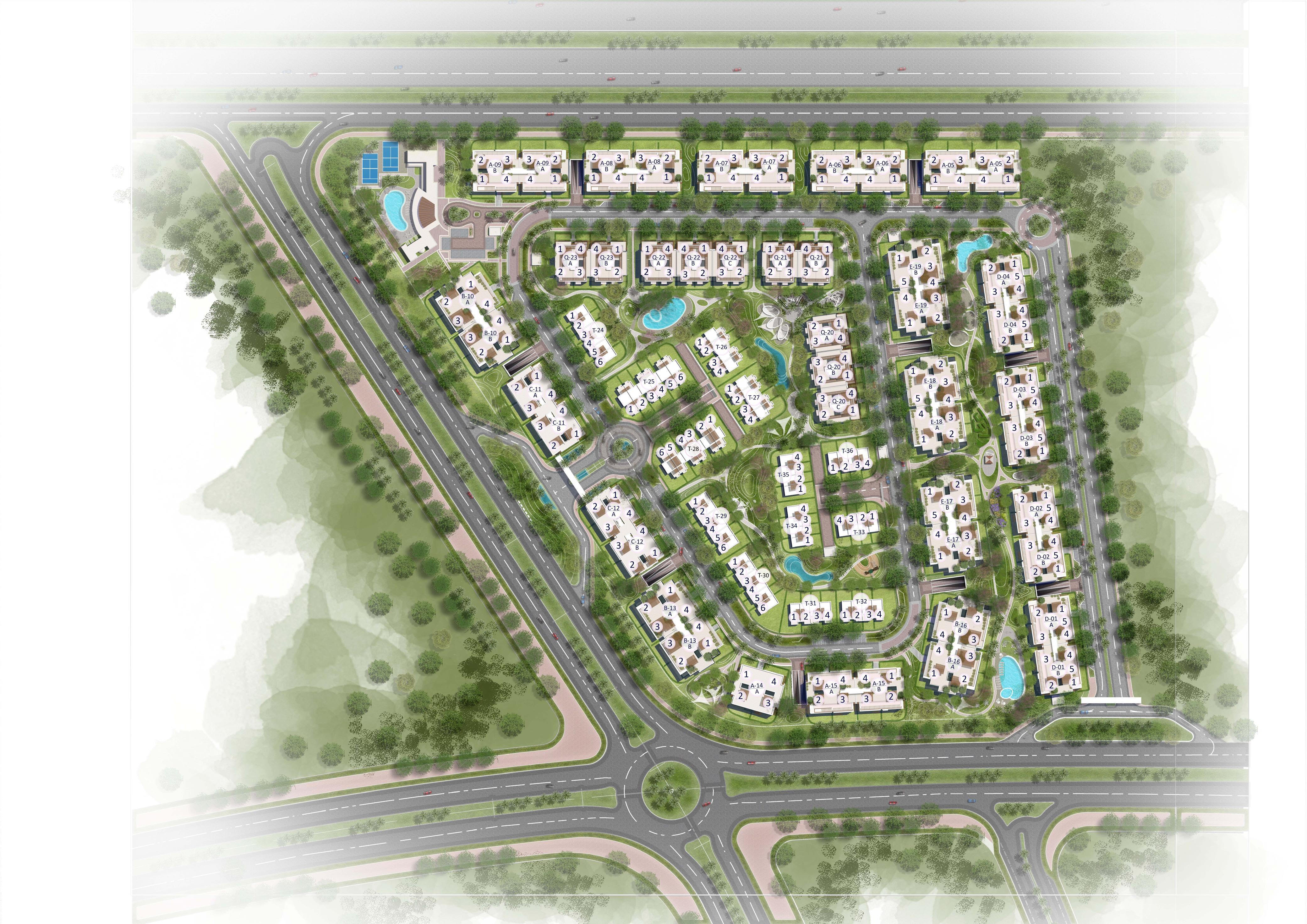 كمبوند مونارك المستقبل سيتي رويال للتطوير العقاري - Monark Mostakbal City Compound المخطط العام