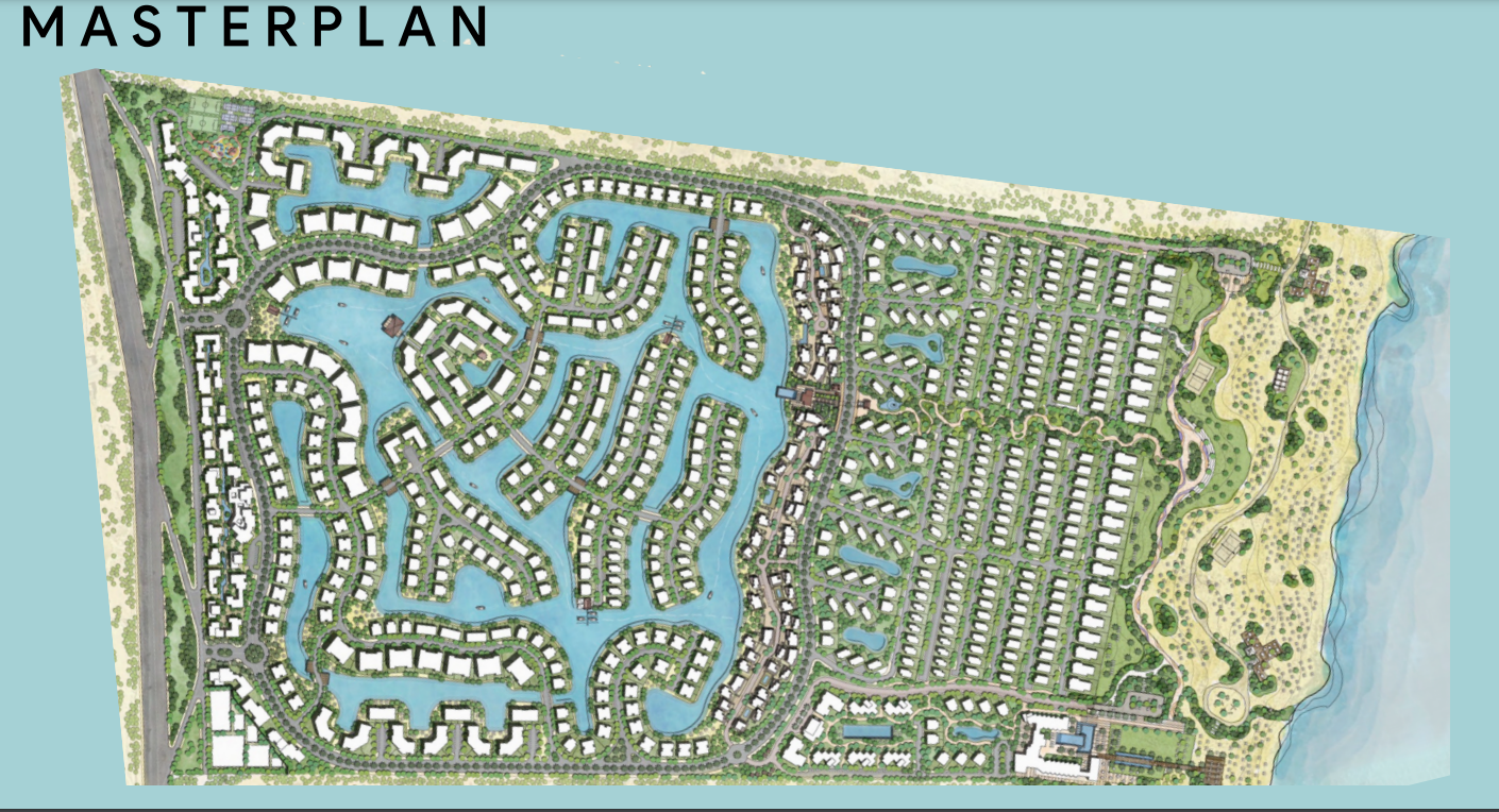 قرية أزها الساحل الشمالي مدار للتطوير العقاري - Azha North Coast Village المخطط العام