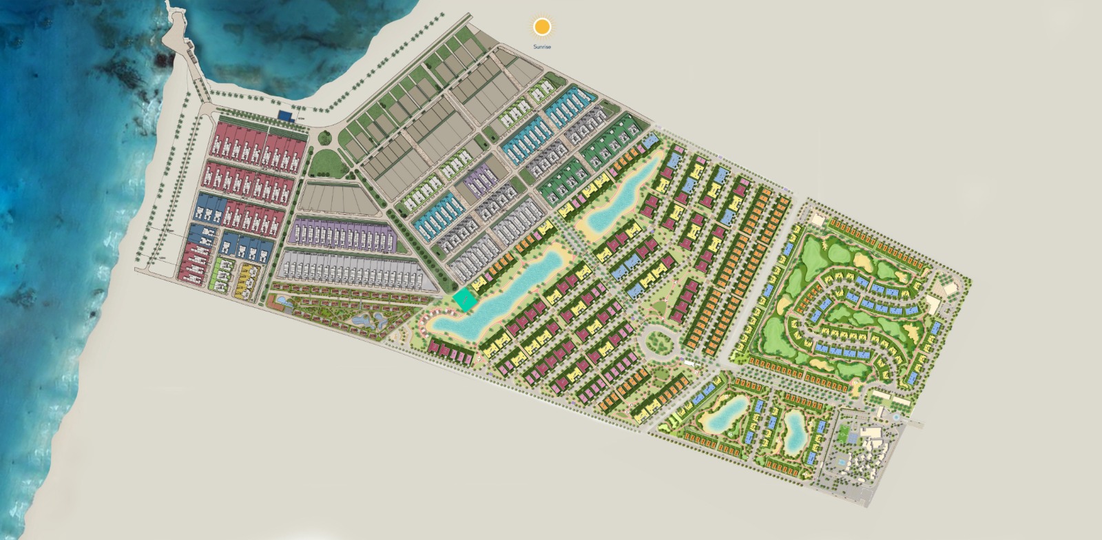 سيزر ايلاند الساحل الشمالي سوديك للتطوير العقاري - Caesar Island North Coast المخطط العام