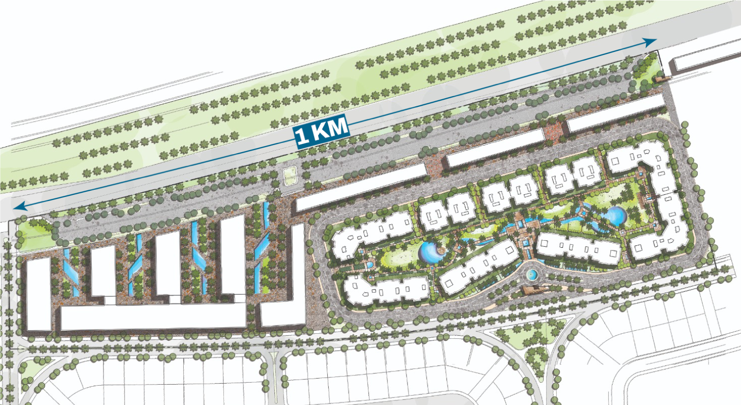 كمبوند فرانسيا نايل بوليفارد التجمع الخامس النيل للتطوير العقاري - Francia Nile Boulevard Compound New Cairo المخطط العام