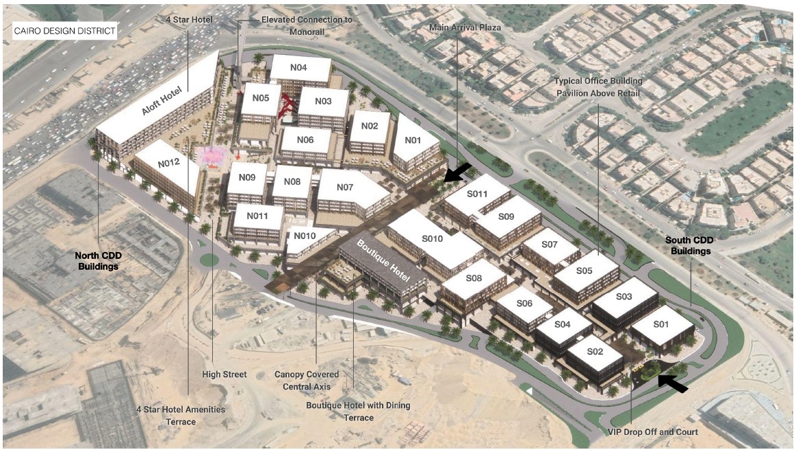 Cairo Design District New Cairo Mall Land Mark Real Estate Master Plan