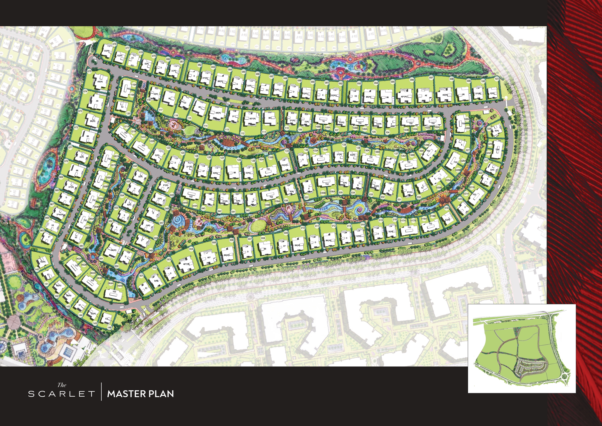 The Scarlet Swanlake Residence New Cairo Compound Hassan Allam Real Estate Master Plan