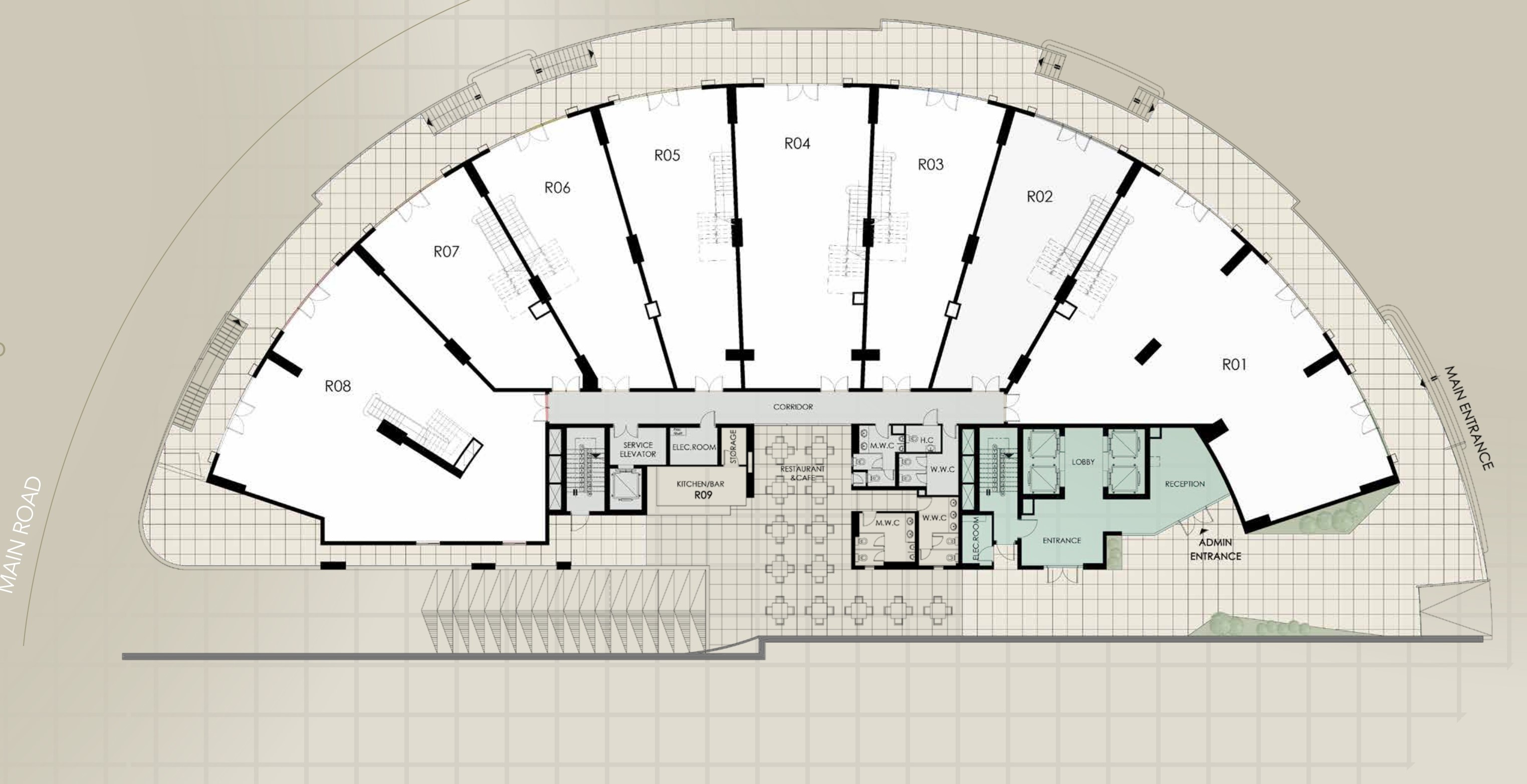 41 Business District New Cairo Mall M Square Real Estate Master Plan