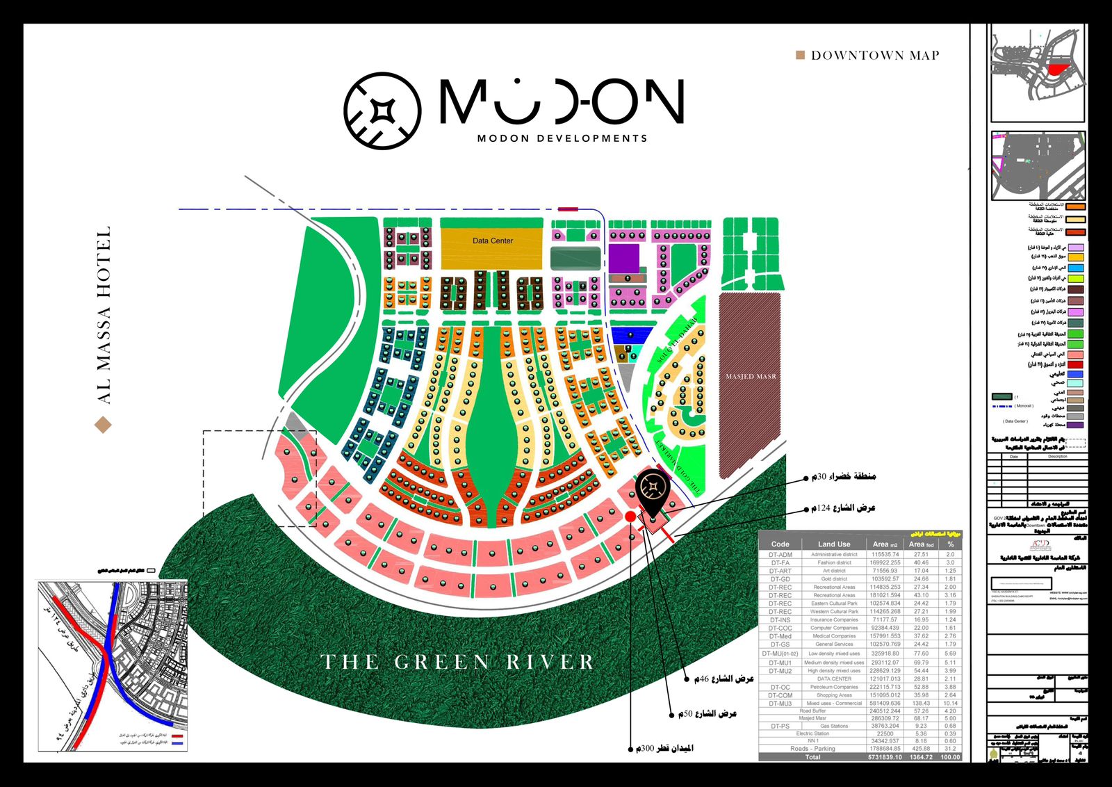 Green River Tower New Capital Mall Modon Development Master Plan