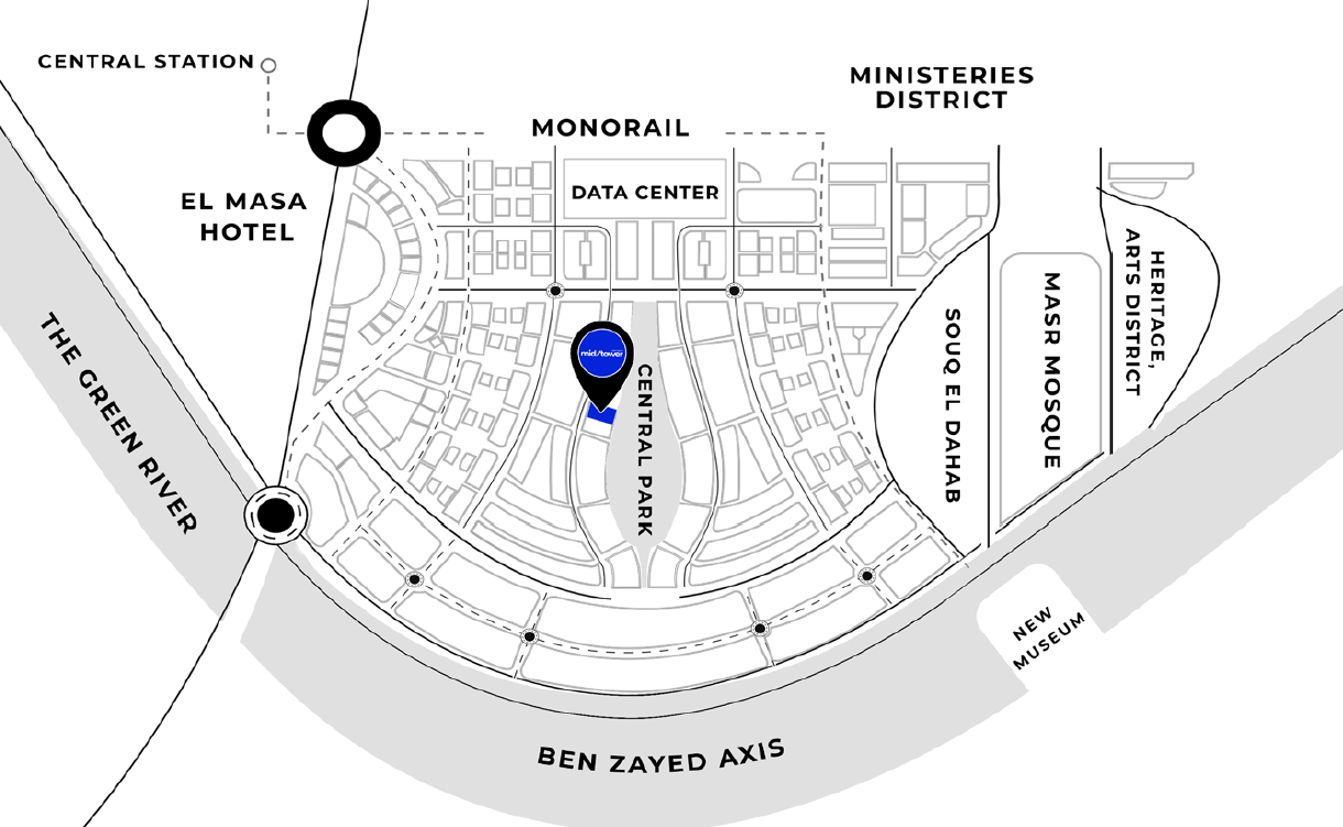 Mid Tower New Capital Mall Prime Development Master Plan