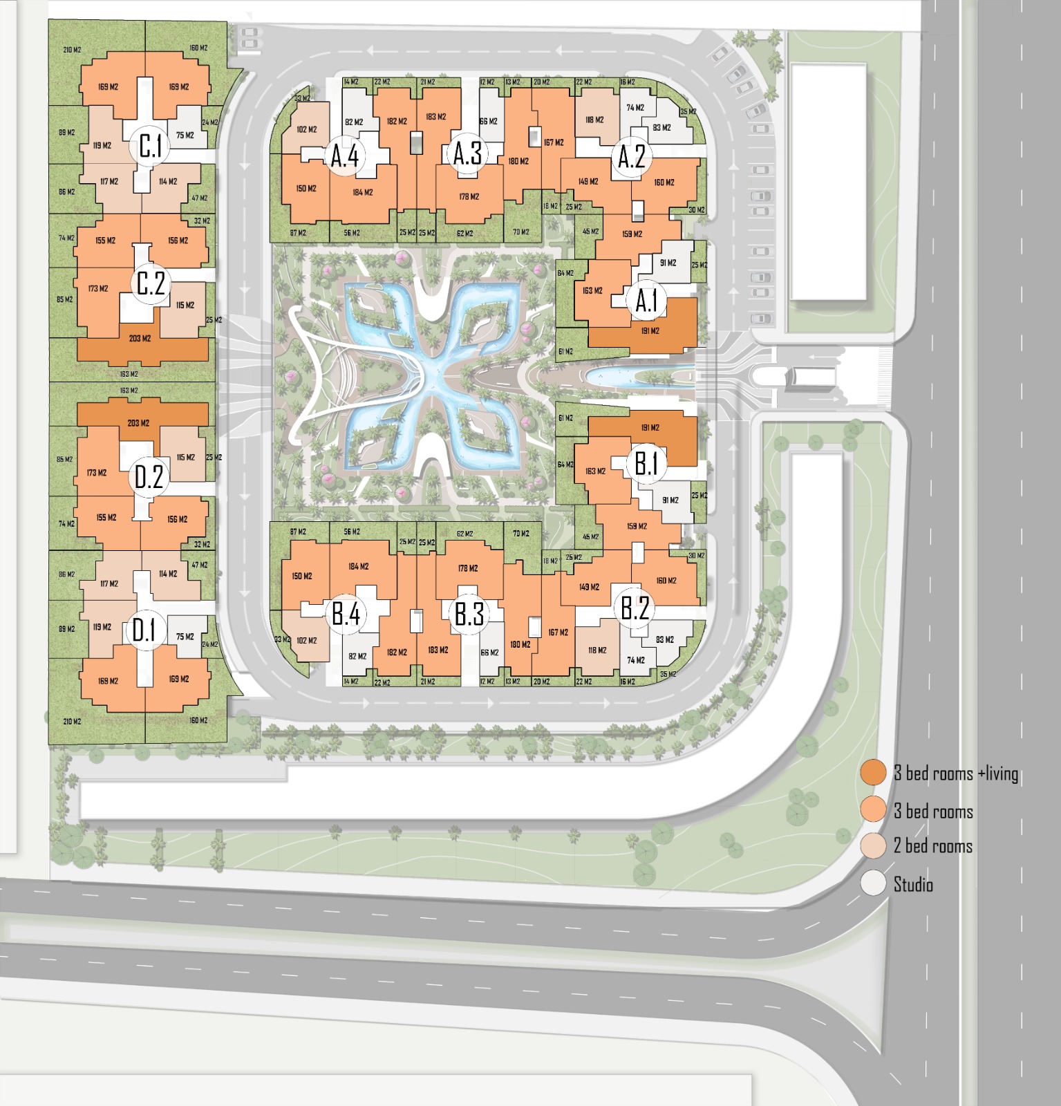 Cattleya New Cairo Compound Arabco Real Estate Master Plan