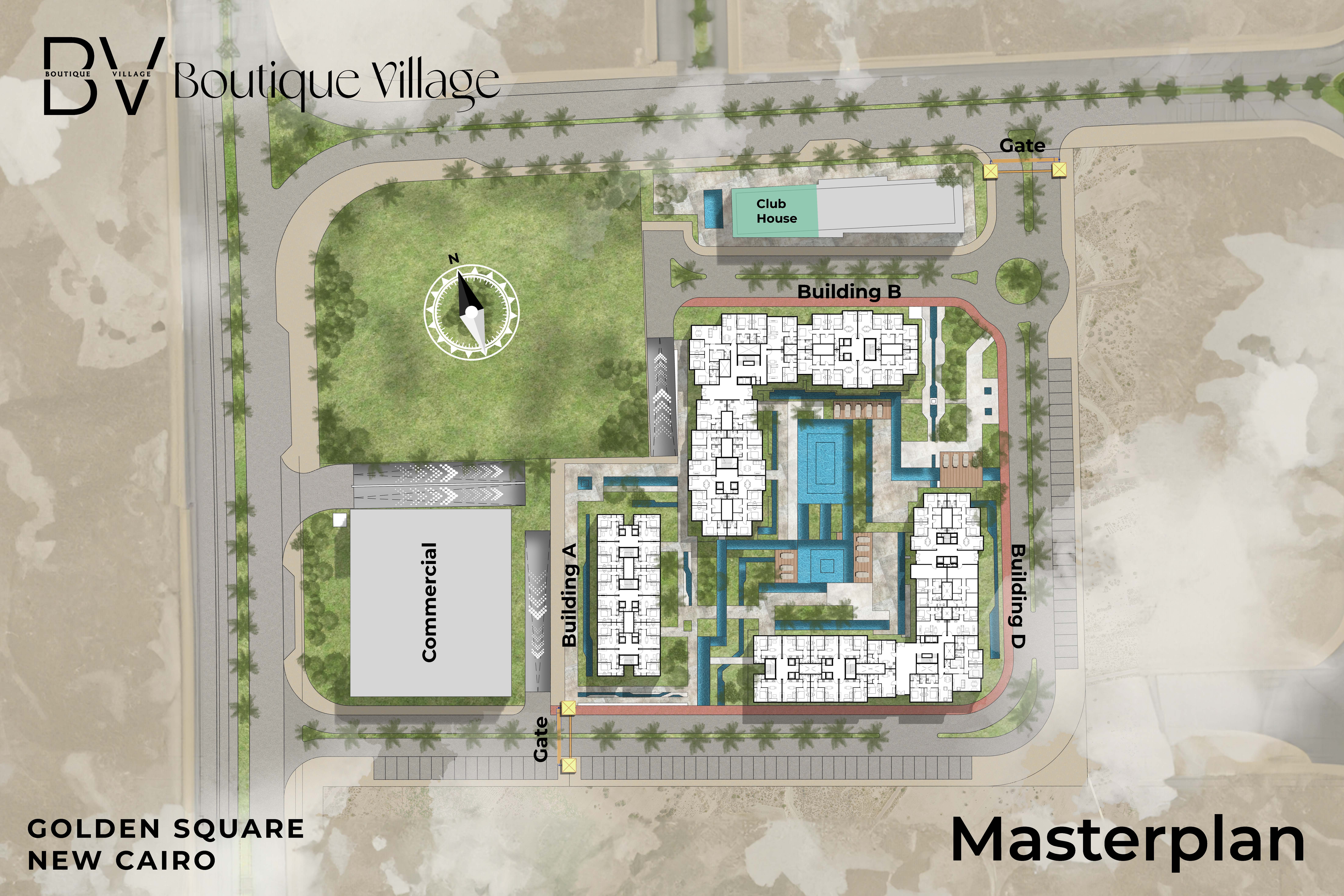 Boutique Village New Cairo Compound Modon Developments Master Plan