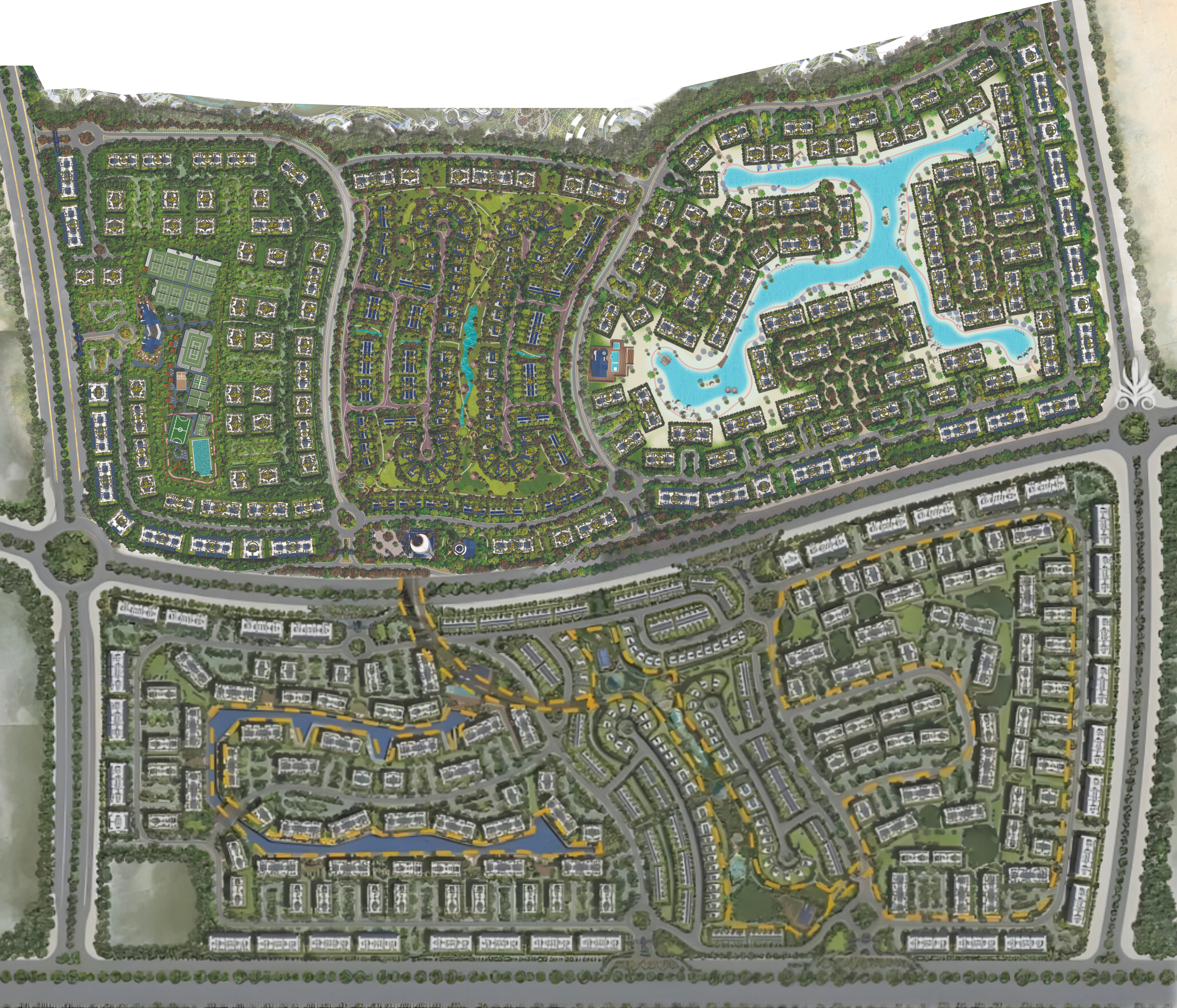 كمبوند اليفا ماونتن فيو المستقبل سيتي - Aliva Mountain View Mostakbal City Compound المخطط العام