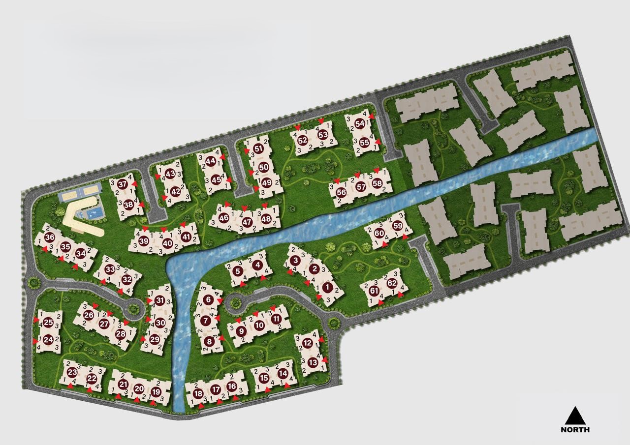كمبوند مارفيل نيو زايد المراسم للتطوير العقاري - Mar Ville New Zayed Compound المخطط العام