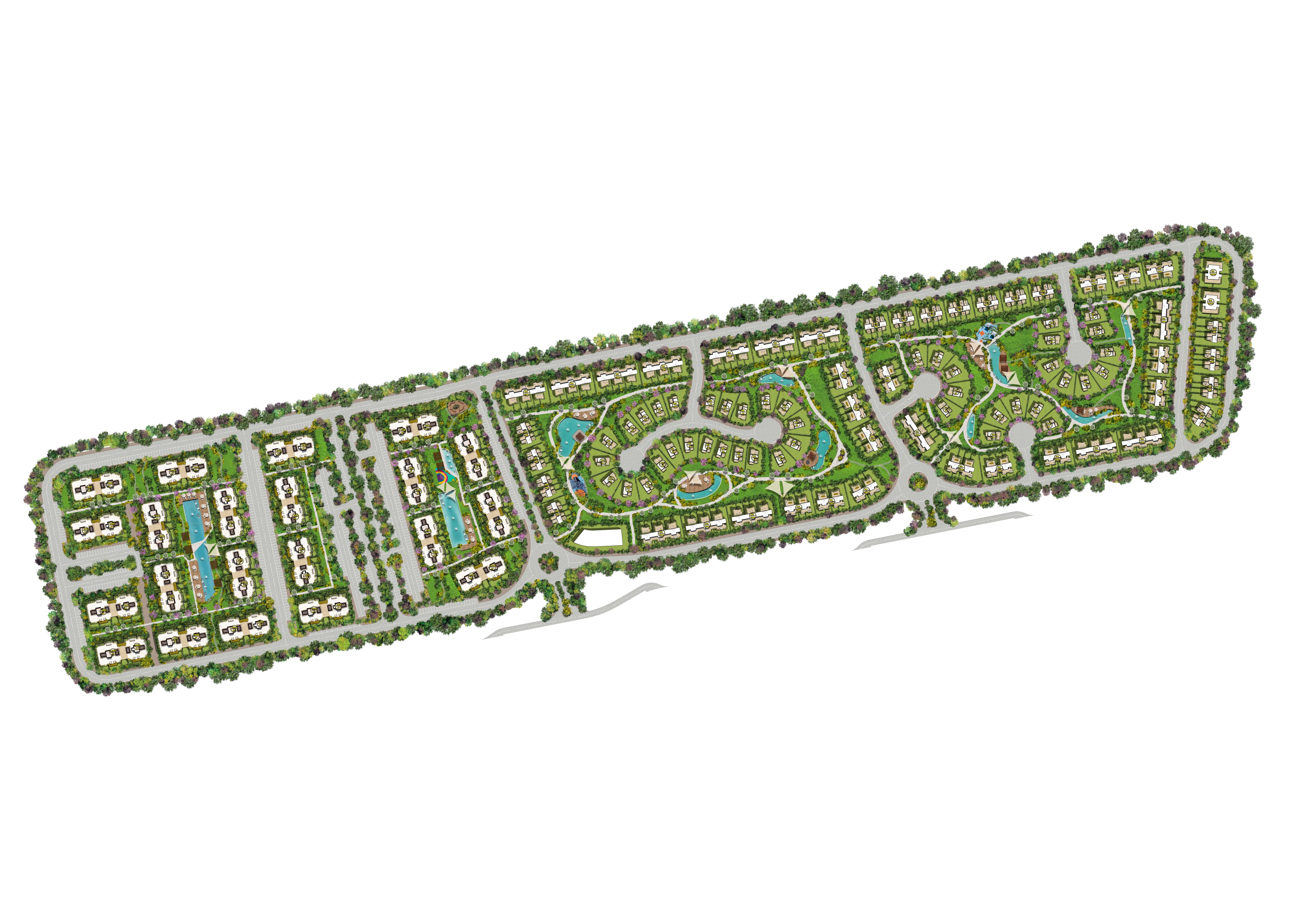 كمبوند لوجار نيو زايد جيتس للتطوير العقاري - Lugar New Zayed Compound المخطط العام