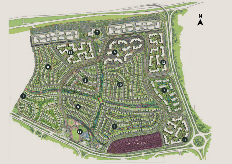 Seize your opportunity in a villa for sale in Swan Lake First Settlement: The promising future of Egypt! Master Plan