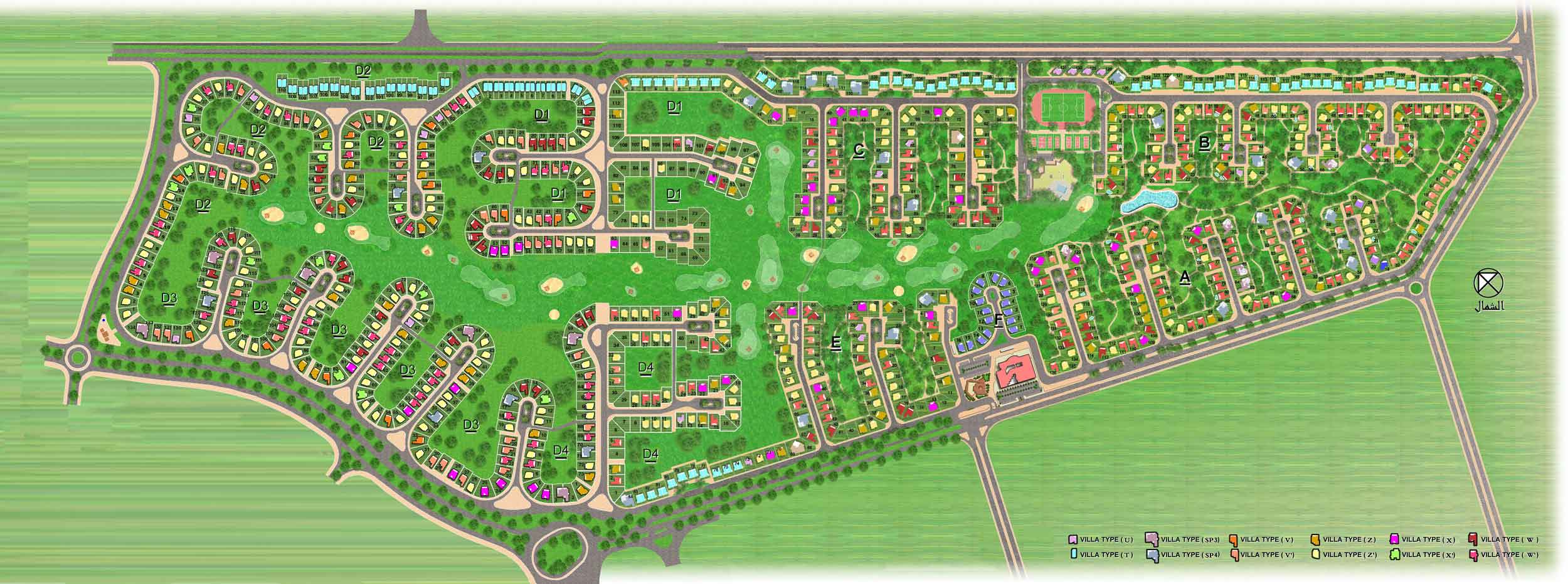 Villas for sale in Al Rabwa Sheikh Zayed - Quality and grandeur: our properties speak for themselves! Master Plan