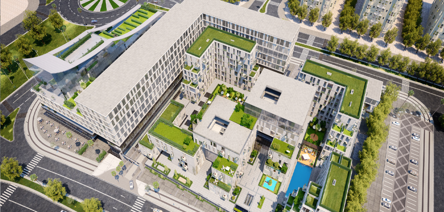 كمبوند سكاي رامب زايد الجديدة أب وايد للتطوير العقاري - Sky Ramp New Zayed Compound المخطط العام