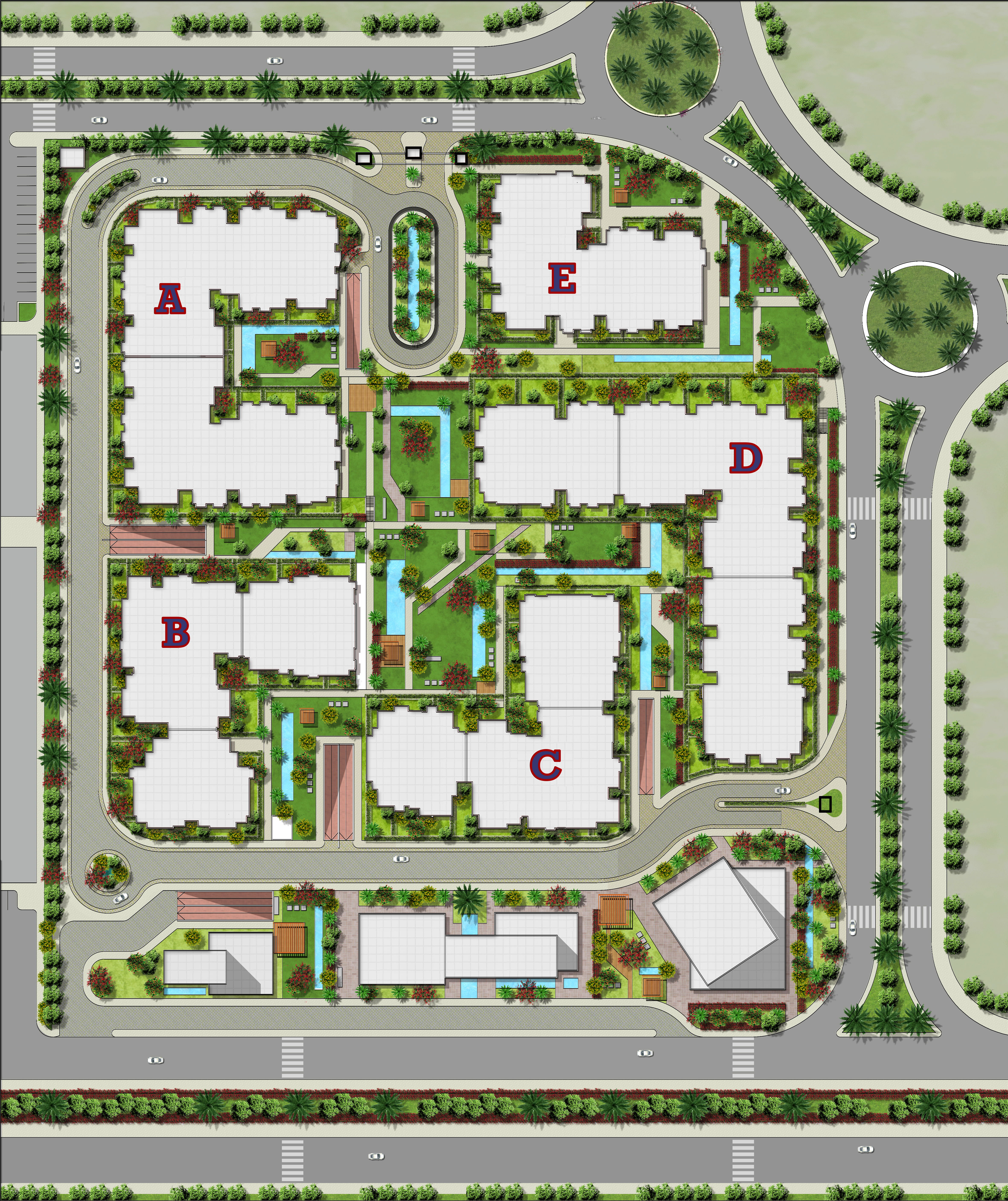 كمبوند جارنيت ريزيدنس التجمع الخامس جدير للتطوير العقاري - Garnet Residence New Cairo Compound المخطط العام