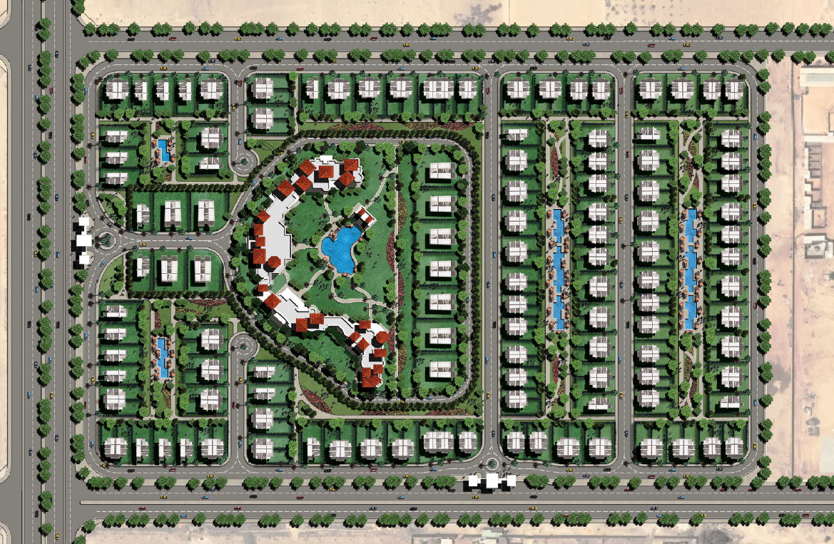كمبوند الباتيو فيرا الشيخ زايد لافيستا العقارية - Patio Vera El Sheikh Zayed Compound المخطط العام