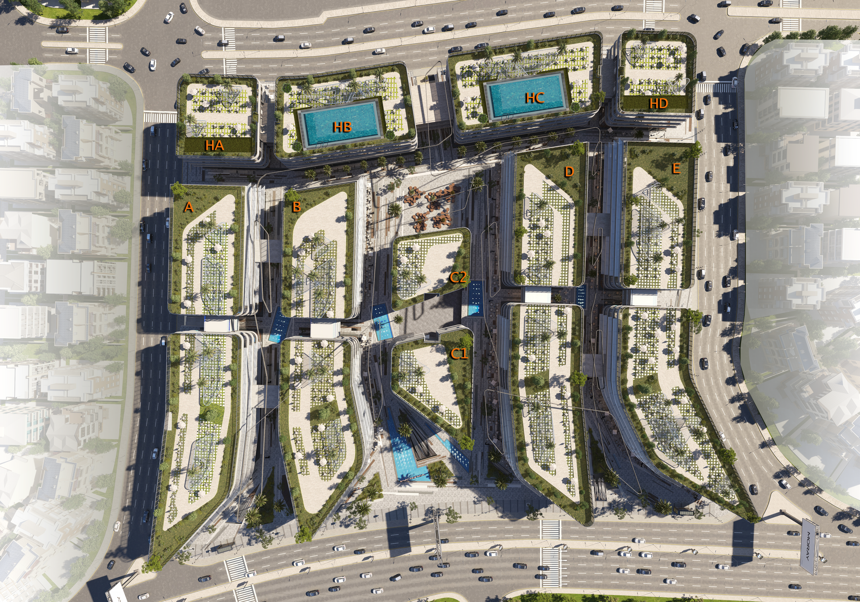 Moray New Cairo Mall Main Marks Development Master Plan