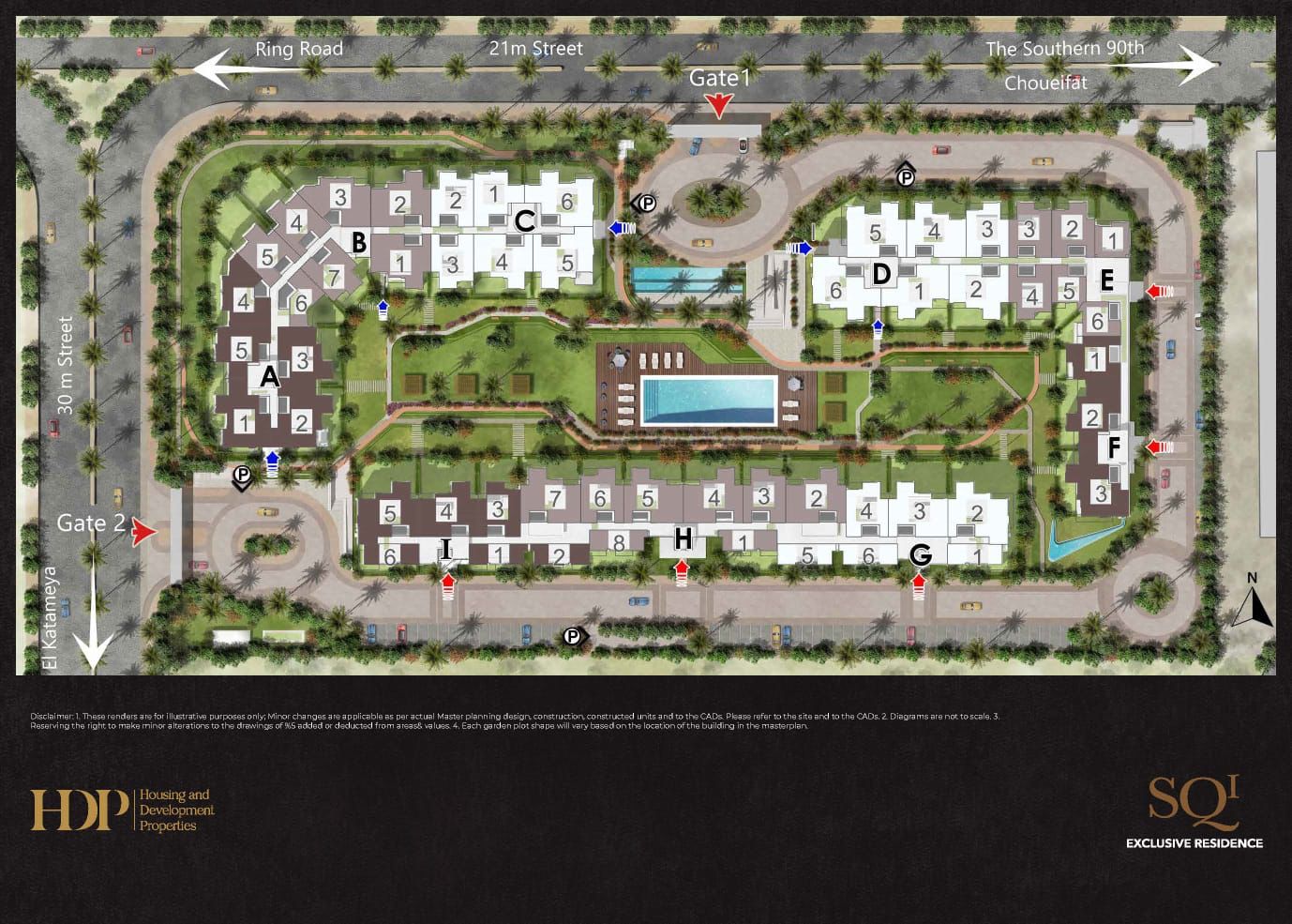 SQ1 New Cairo Compound HDP Development Master Plan