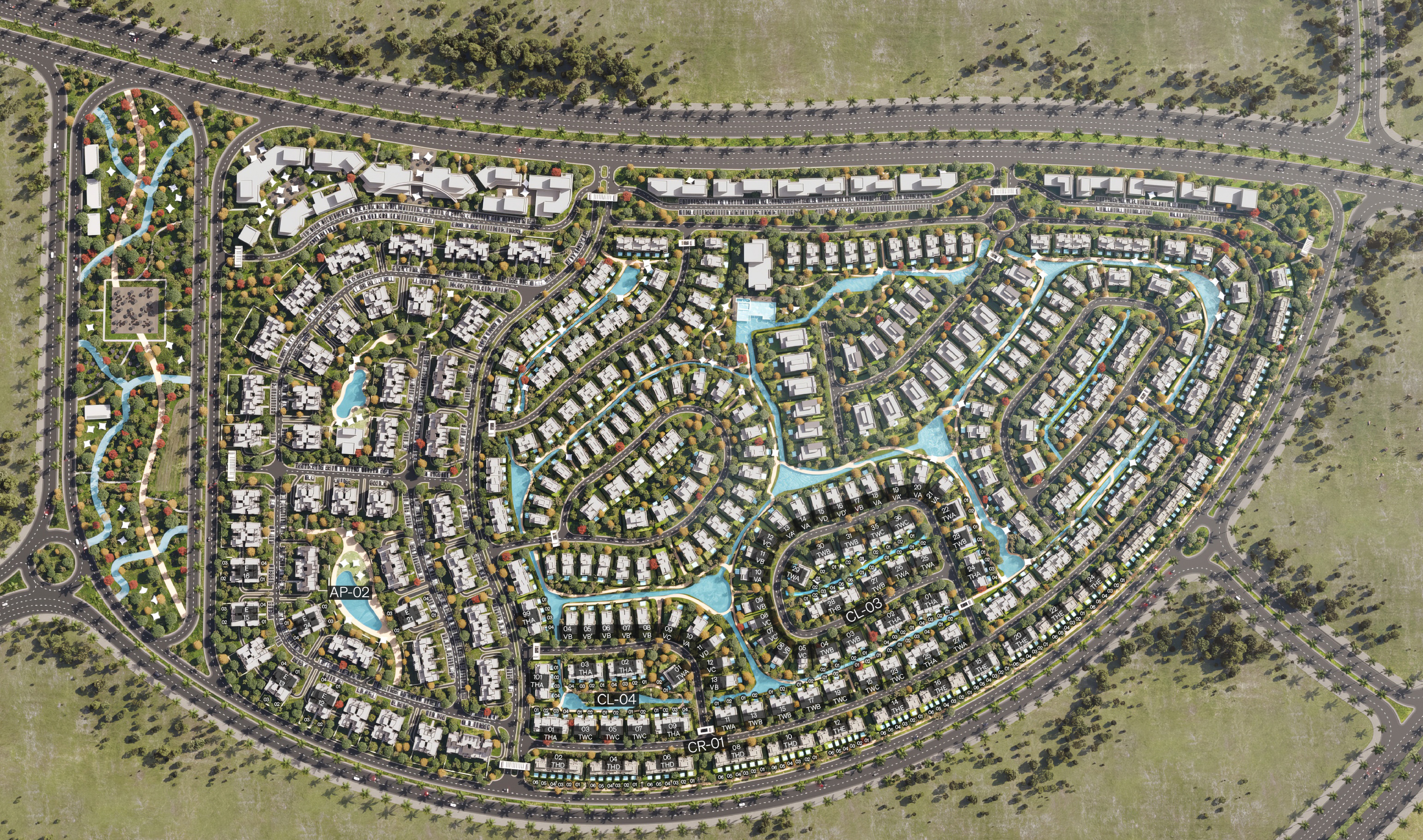 Ever New Cairo Compound Cred Development Master Plan
