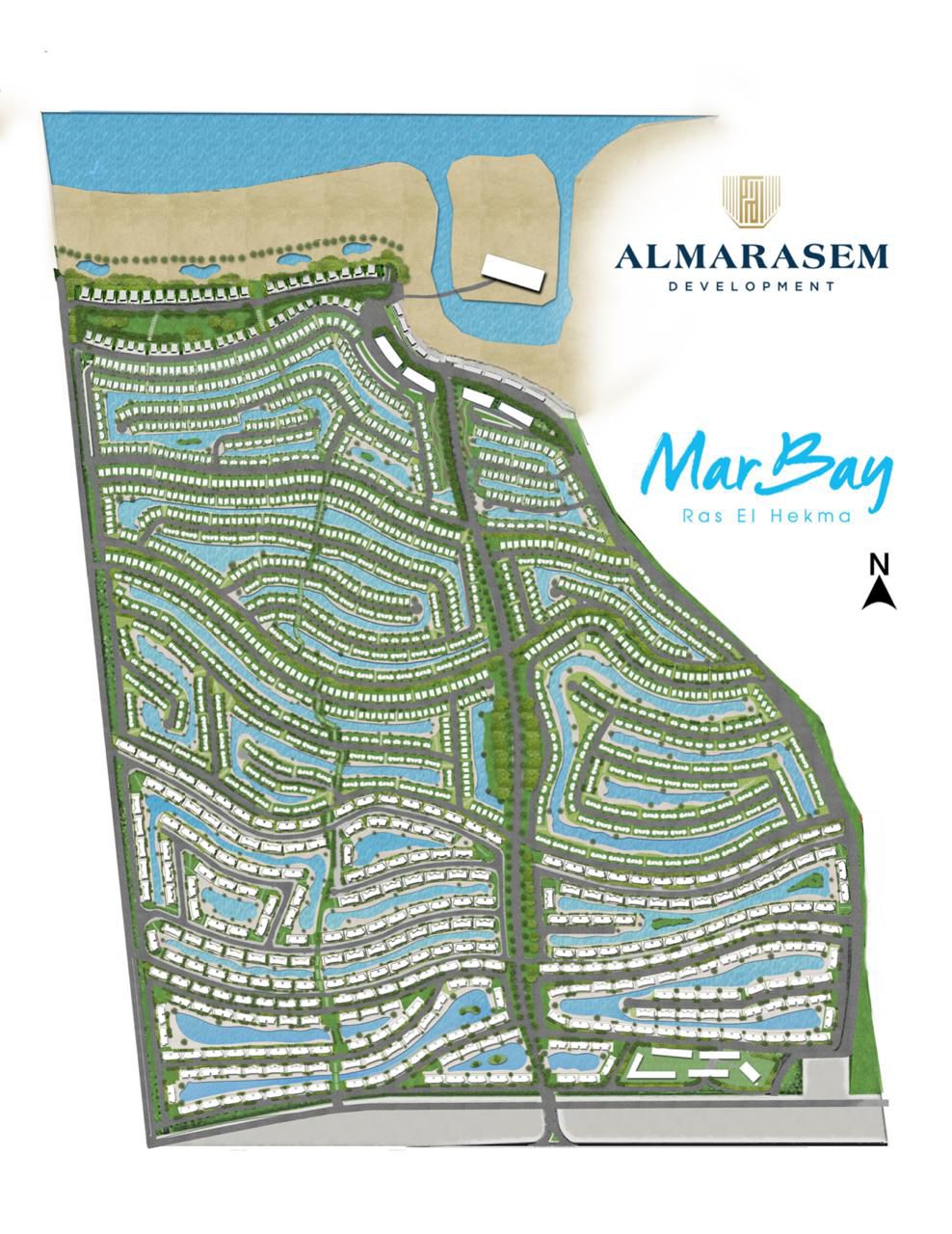 قرية مار باي الساحل الشمالي المراسم للتطوير العقاري - Mar Bay North Coast Village المخطط العام