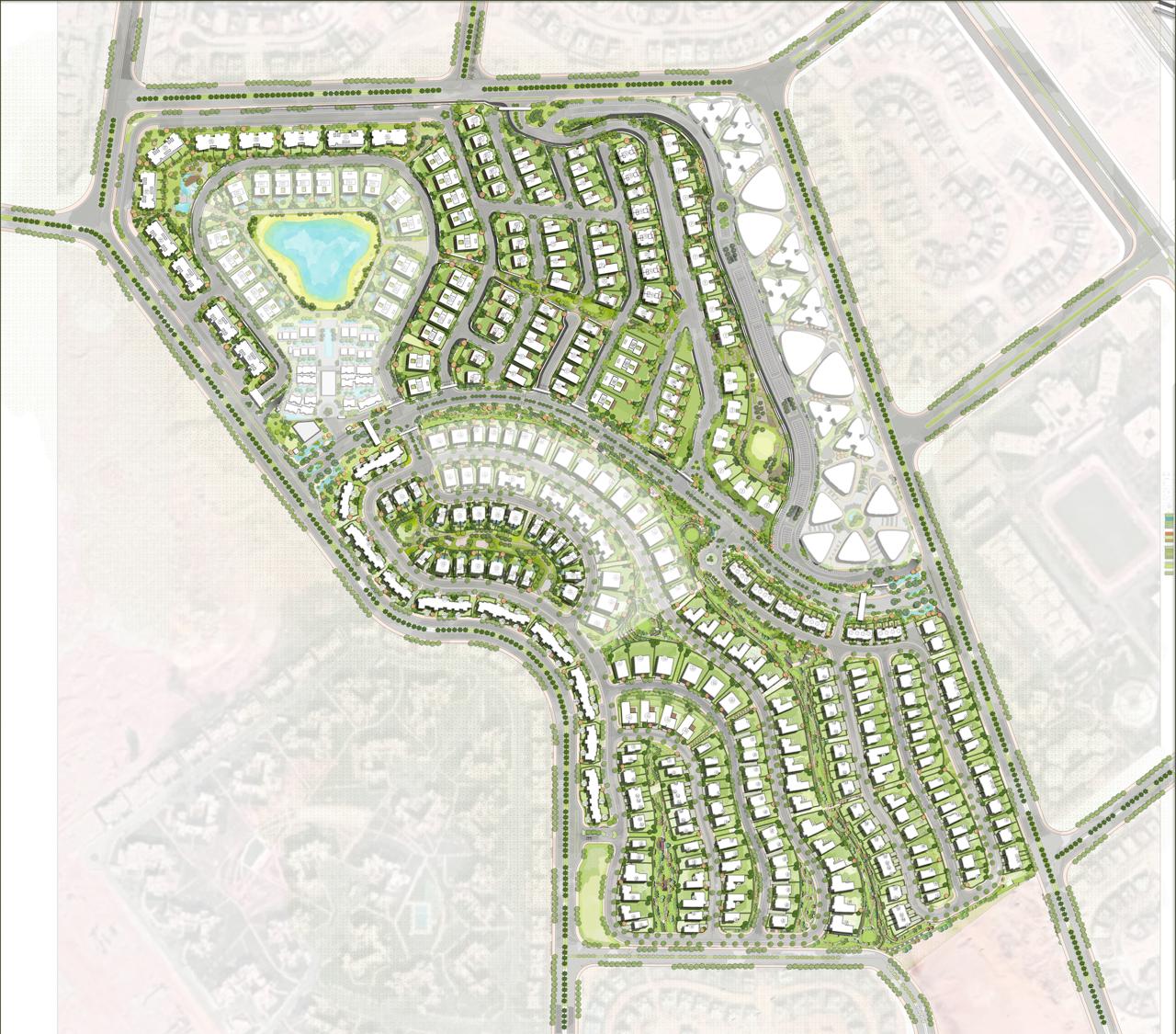 كمبوند سوان ليك ويست 6 اكتوبر حسن علام للتطوير العقاري - Swan Lake West 6 October Compound المخطط العام