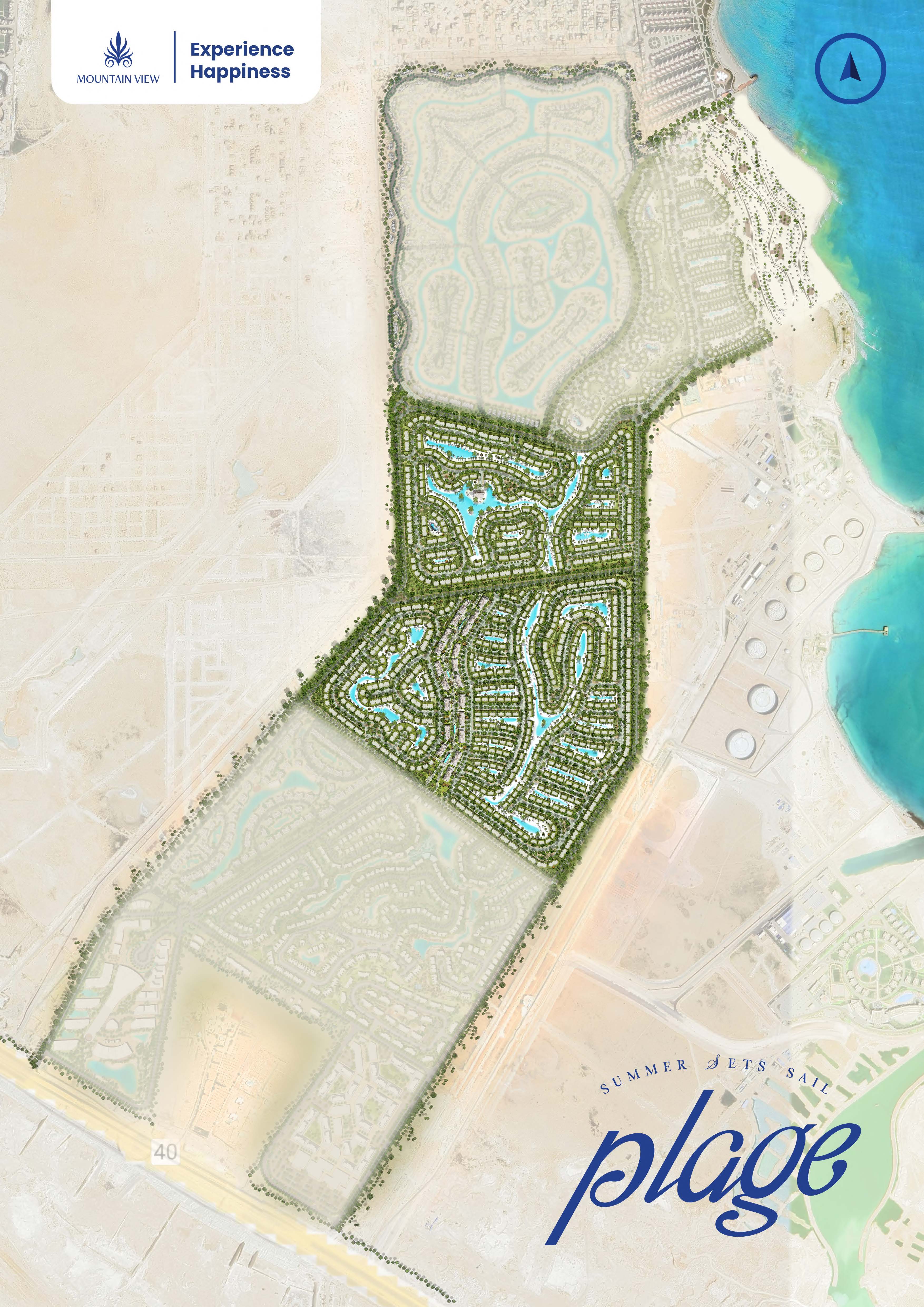 Plage Sidi Abdel Rahman North Coast Village Mountain View Development Master Plan