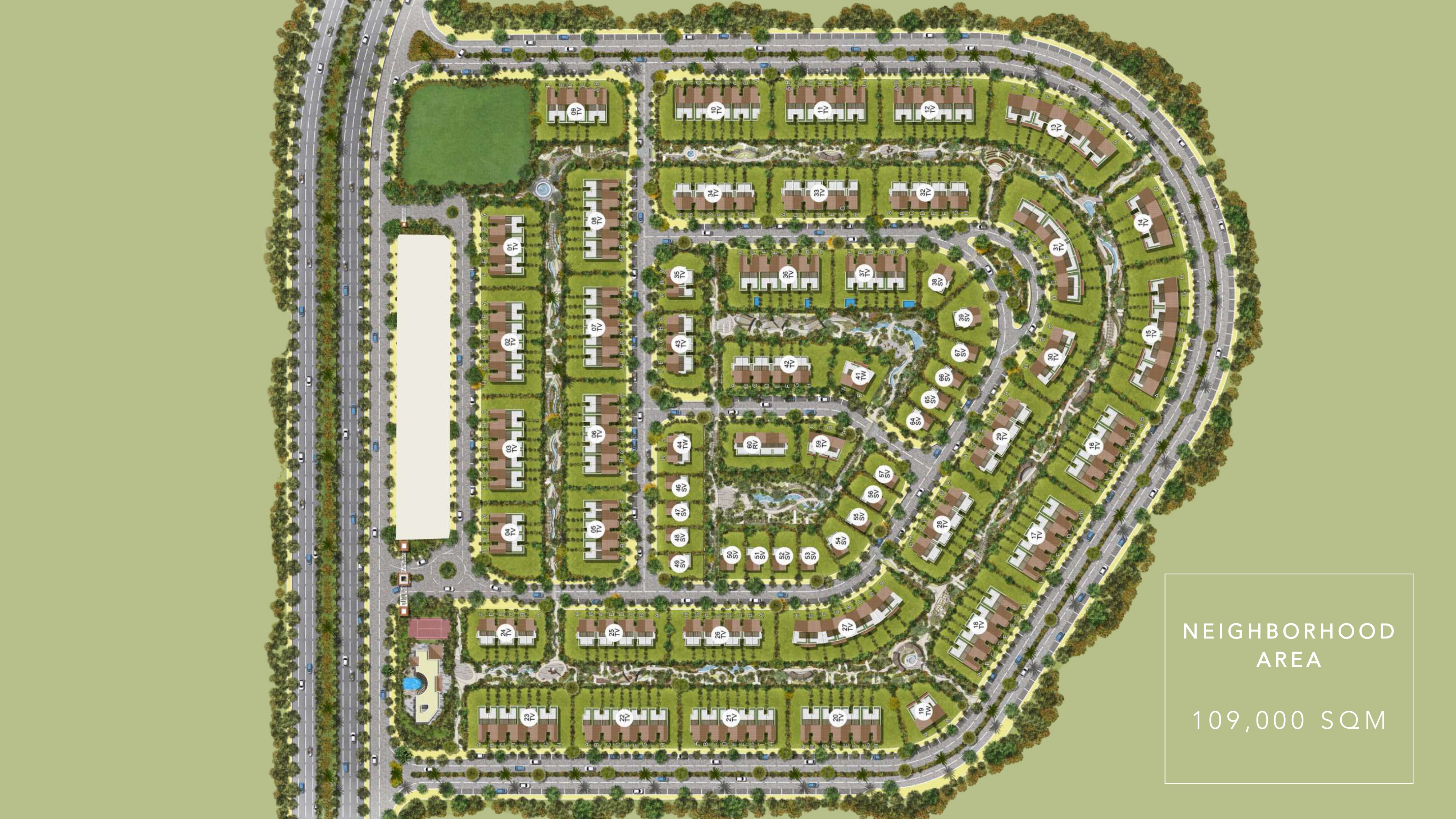 كمبوند ذا مارك جاردنز القاهرة الجديدة - The Marq Gardens New Cairo Compound المخطط العام