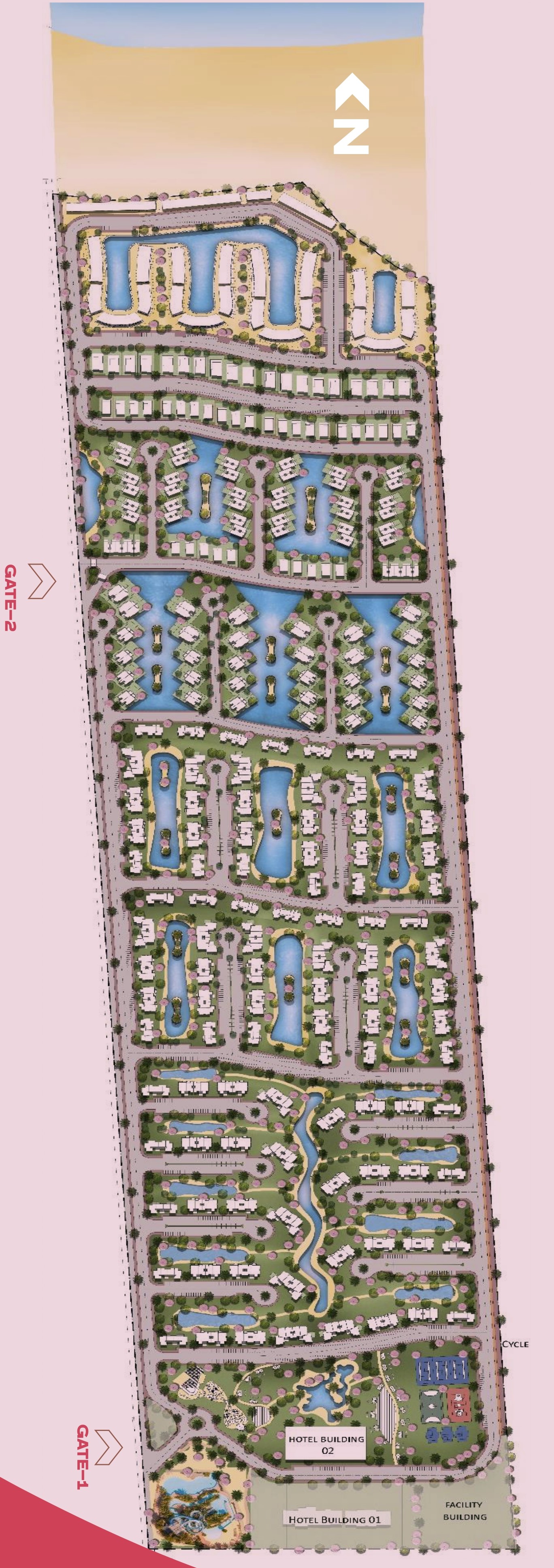 Haceinda Waters North Coast Village Palm Hills Developments Master Plan
