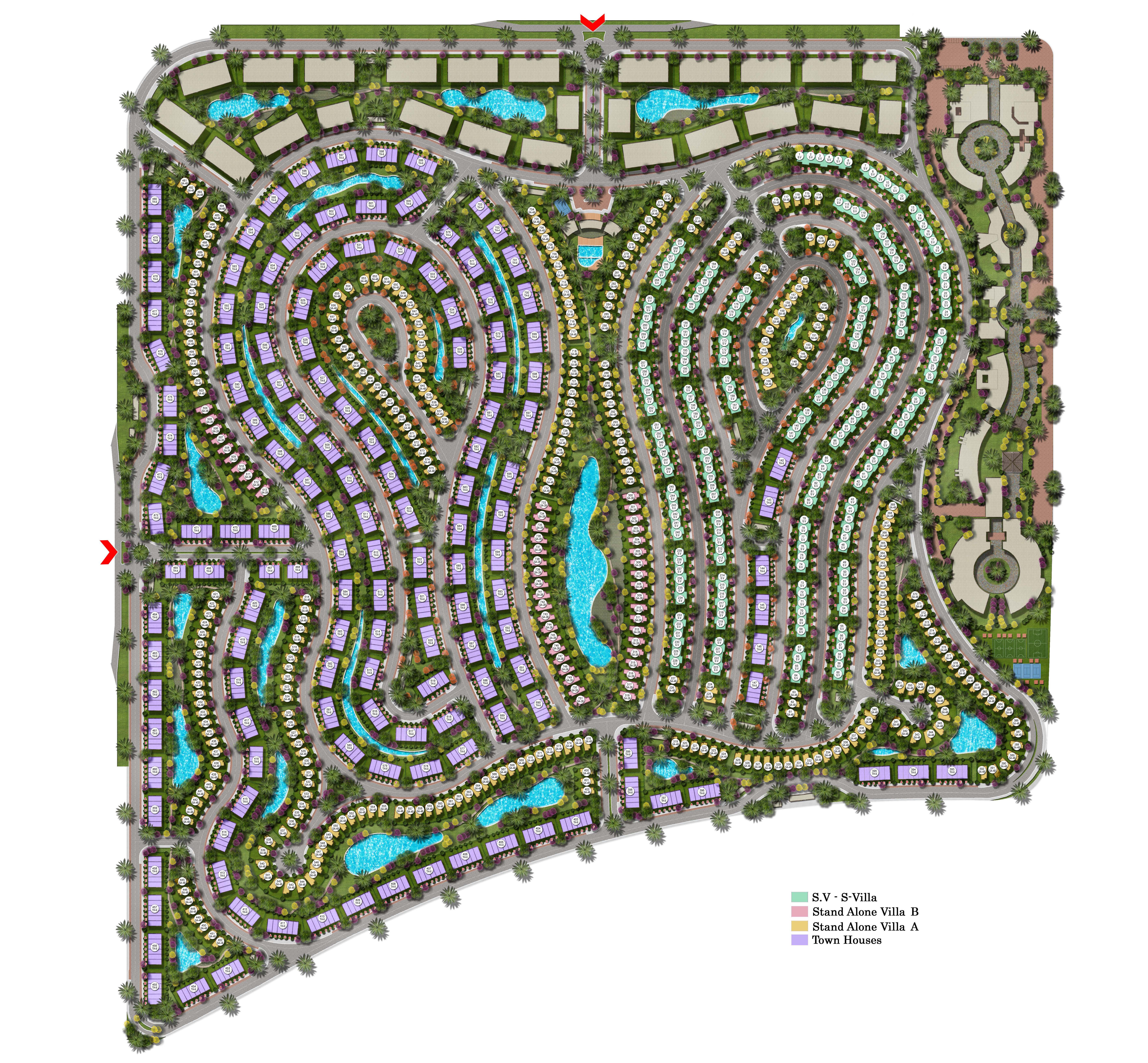 كمبوند ذا بترفلاي المستقبل سيتي مدينة مصر للتطوير العقاري - The Butterfly Mostakbal City Compound المخطط العام