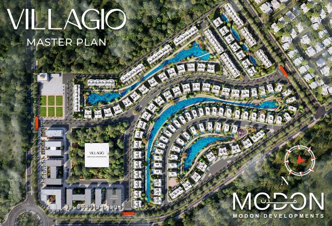 كمبوند فيلاجيو اكتوبر مدن للتطوير العقاري - Villagio October Compound المخطط العام