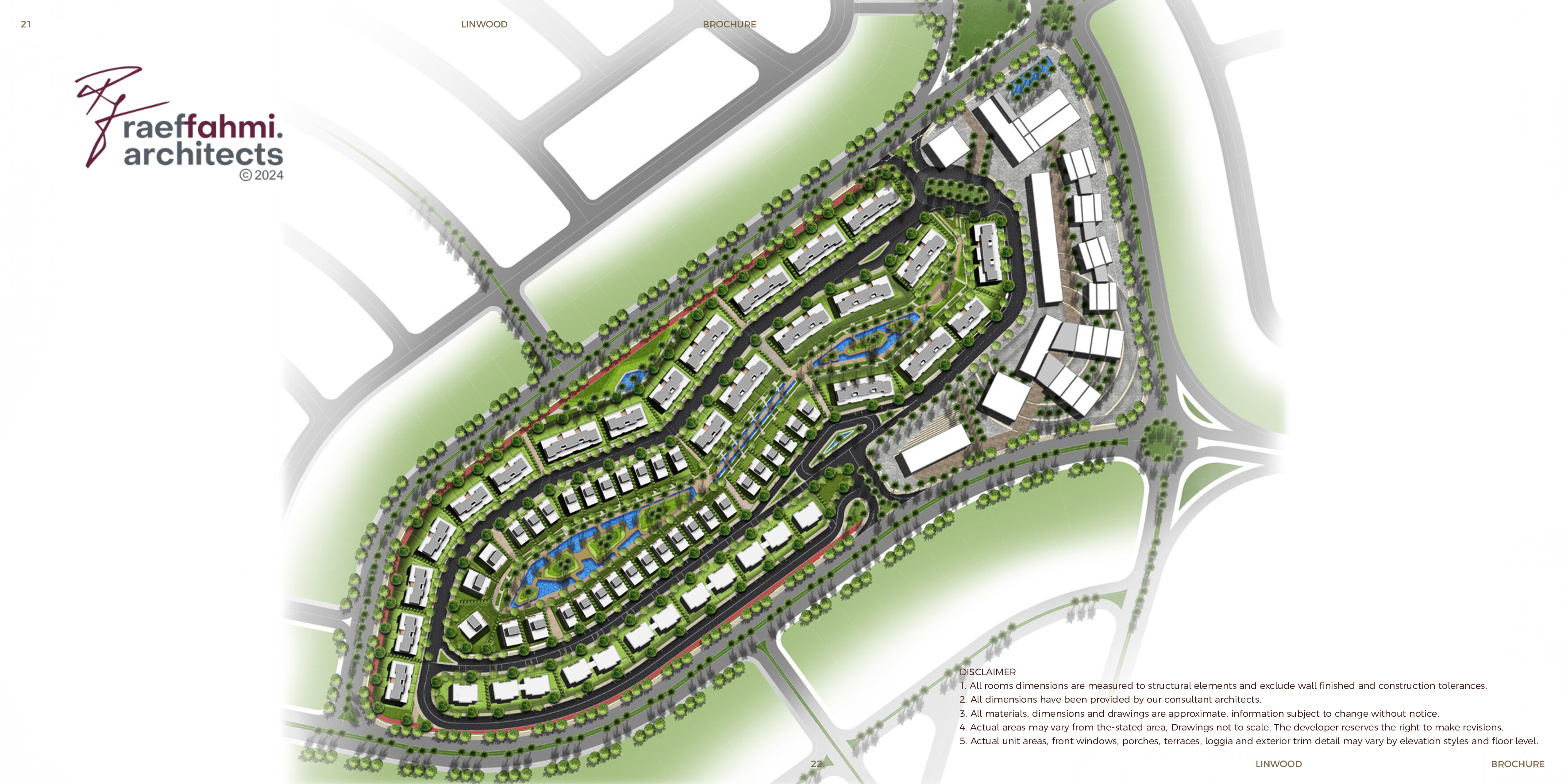 كمبوند لين وود التجمع الخامس شركة ERG للتطوير العقاري - Lin Wood New Cairo Compound المخطط العام