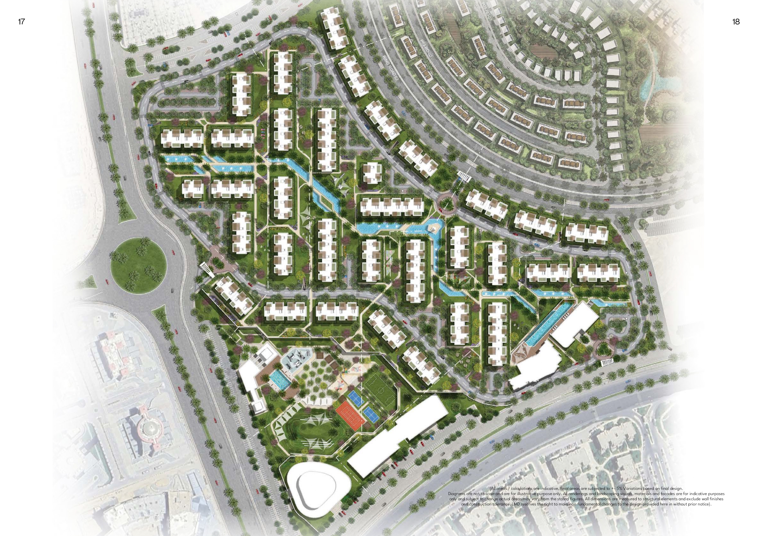 كمبوند مور ريزيدنس القاهرة الجديدة لاند مارك صبور للتطوير العقاري - More Residence New Cairo Compound المخطط العام