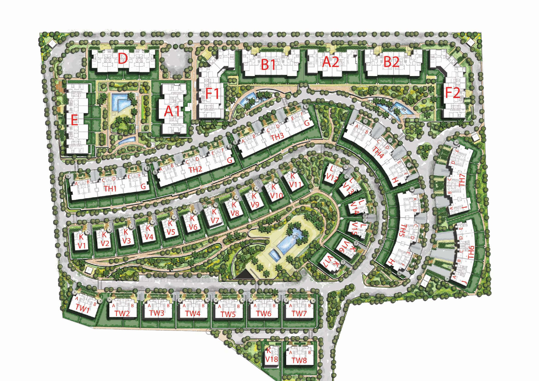 كمبوند سولاي التجمع الخامس ليفينج ياردز للتطوير العقاري - Solay New Cairo Compound المخطط العام
