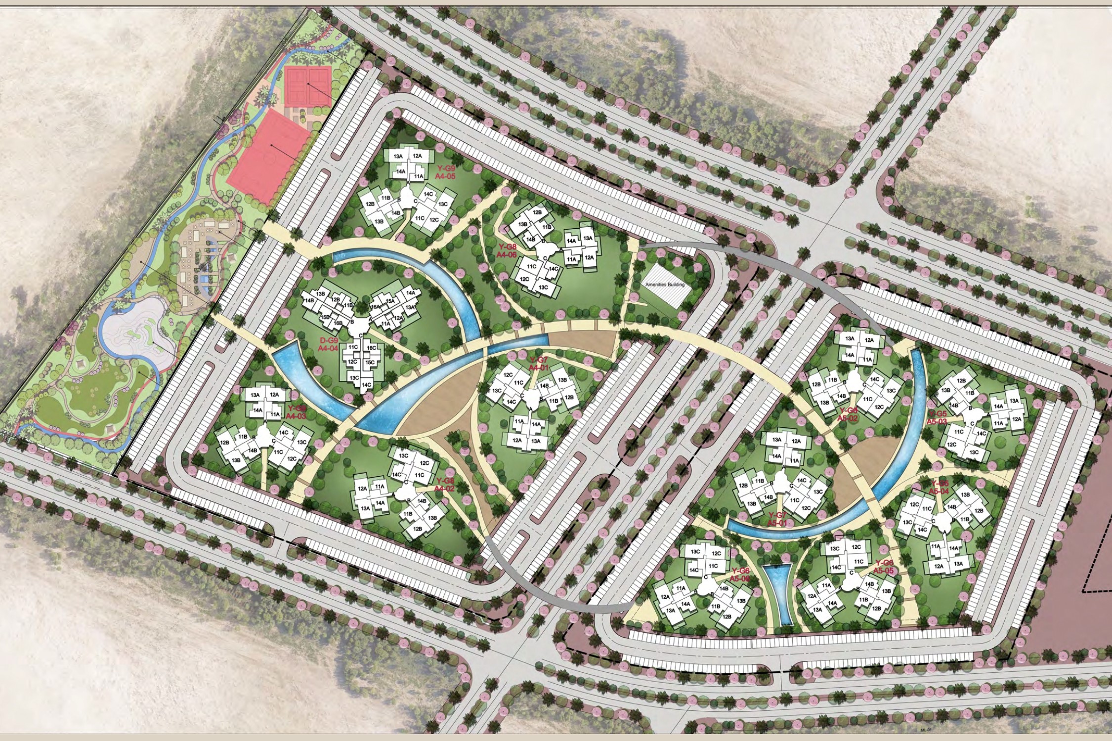 كمبوند ديستريكت 6 التجمع السادس مراكز للتطوير العقاري - District 6 New Cairo Compound المخطط العام