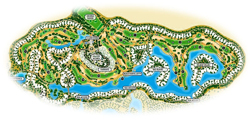بورتو مارينا جولف الساحل الشمالي عامر جروب - Golf Porto Marina المخطط العام