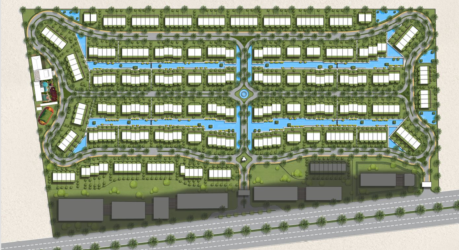 كمبوند ايست فيل التجمع الخامس أجنا للتطوير العقاري - Eastville New Cairo Compound المخطط العام