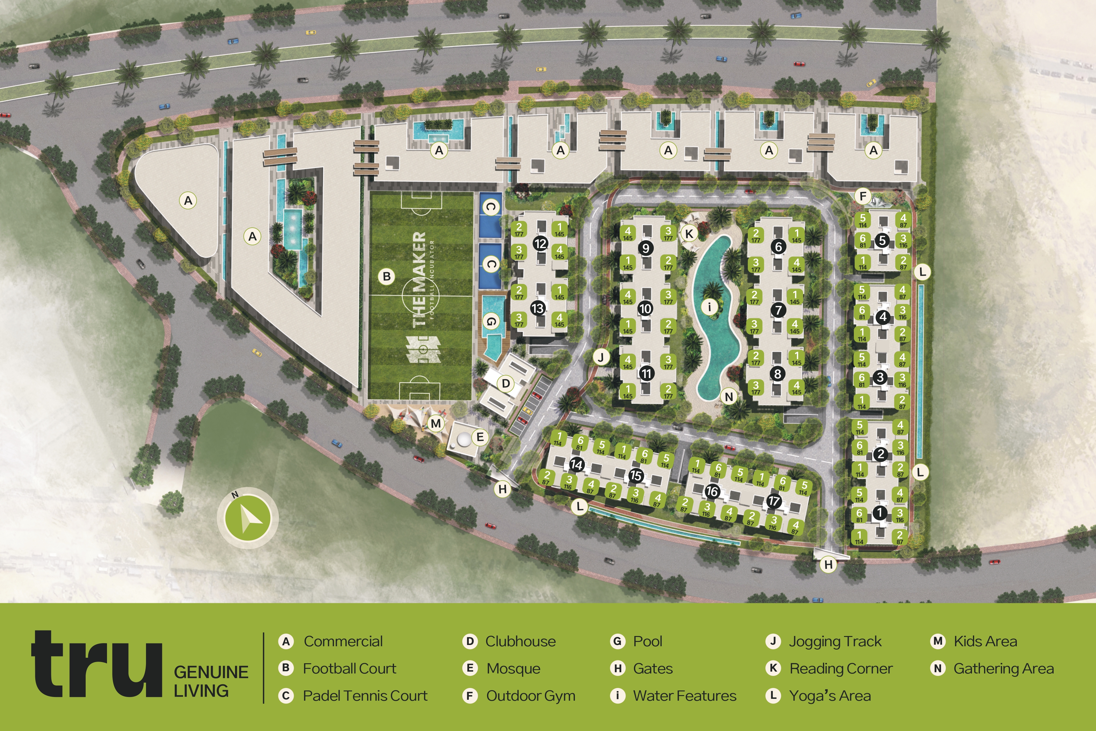 Tru New Cairo Compound UC Developments Master Plan