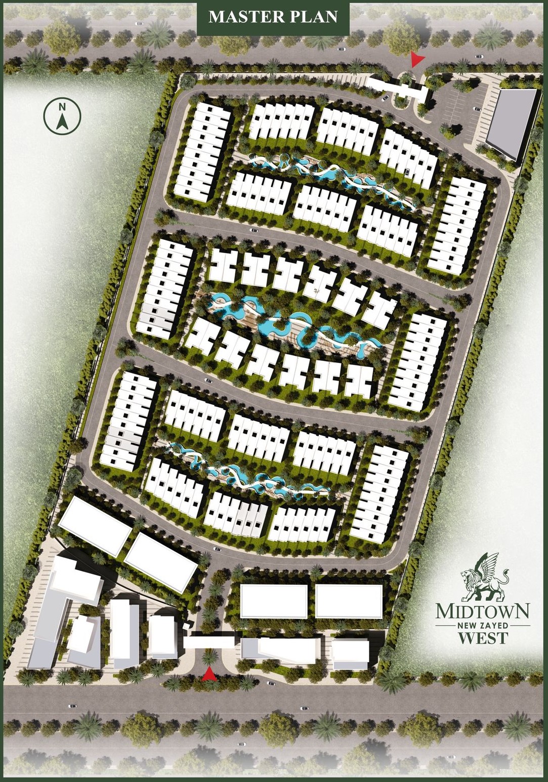 كمبوند ميدتاون زايد الجديدة بتر هوم للتطوير العقاري - Midtown New Zayed Compound المخطط العام