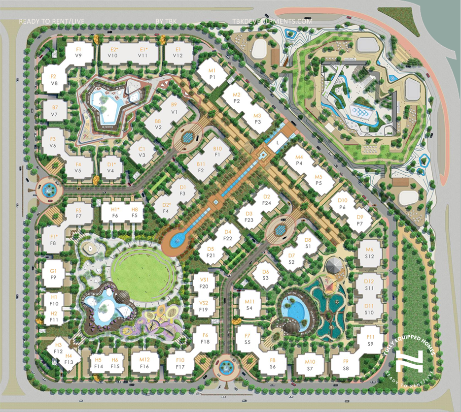إن  ريزيدنس master plan