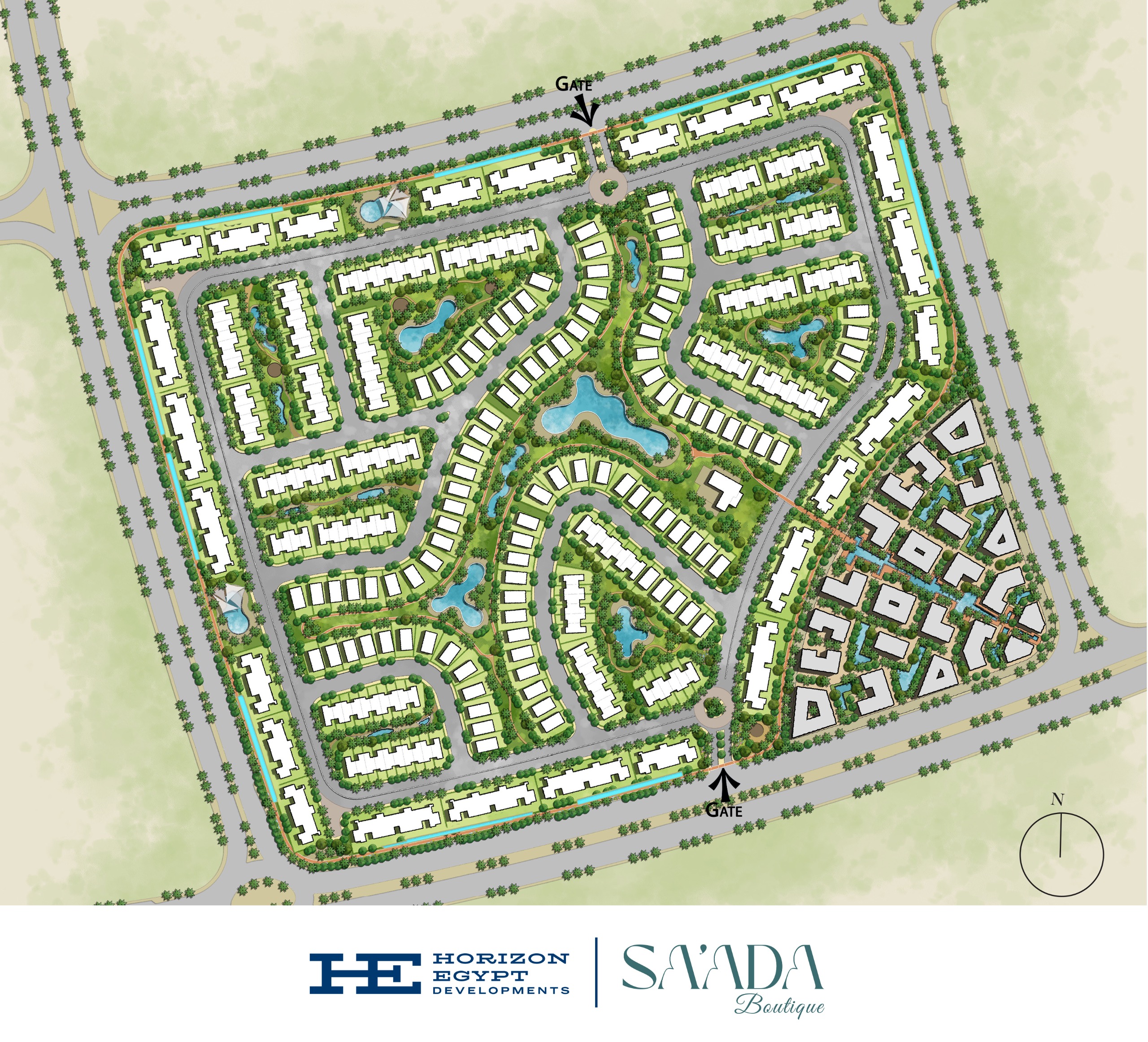 Boutique Saada 6th settlement Compound Horizon Egypt Developments Master Plan